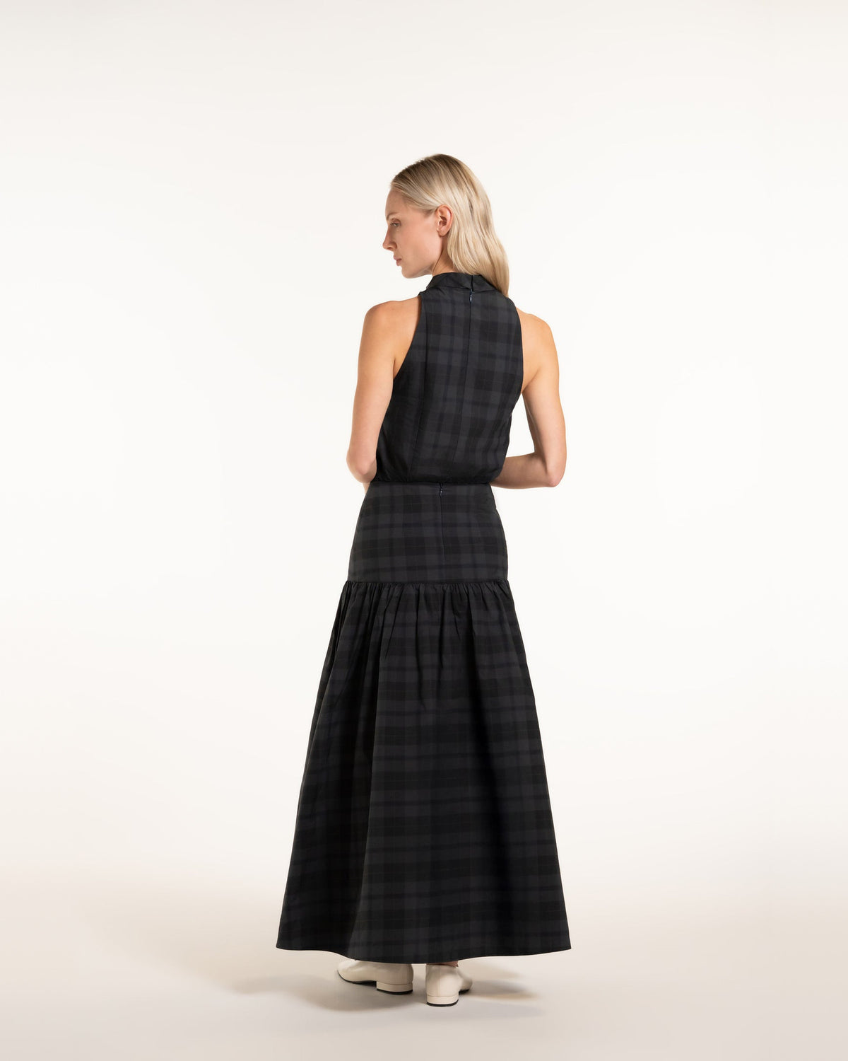 Zhiggie Cassie Top in smoke plaid