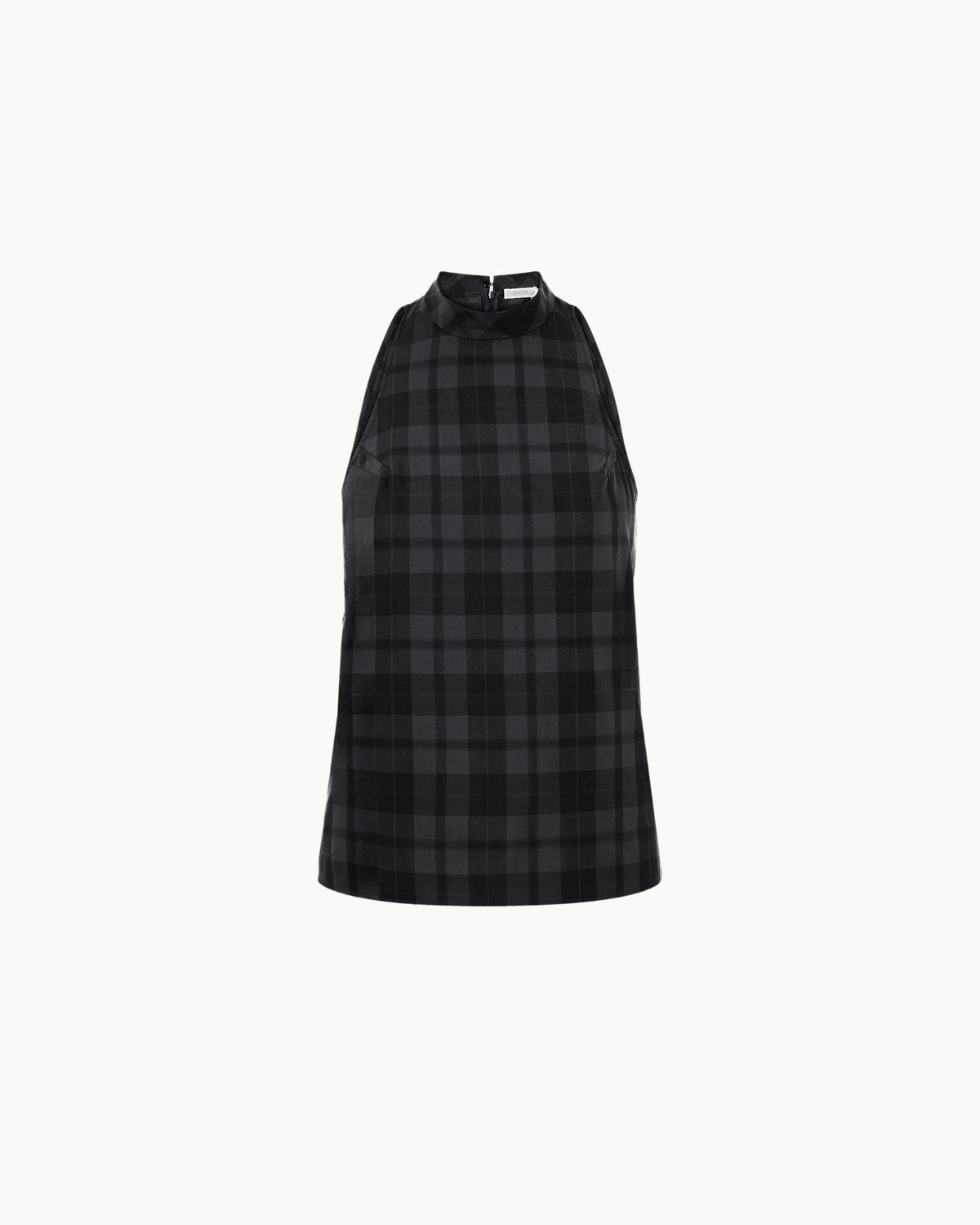 Zhiggie Cassie Top in smoke plaid