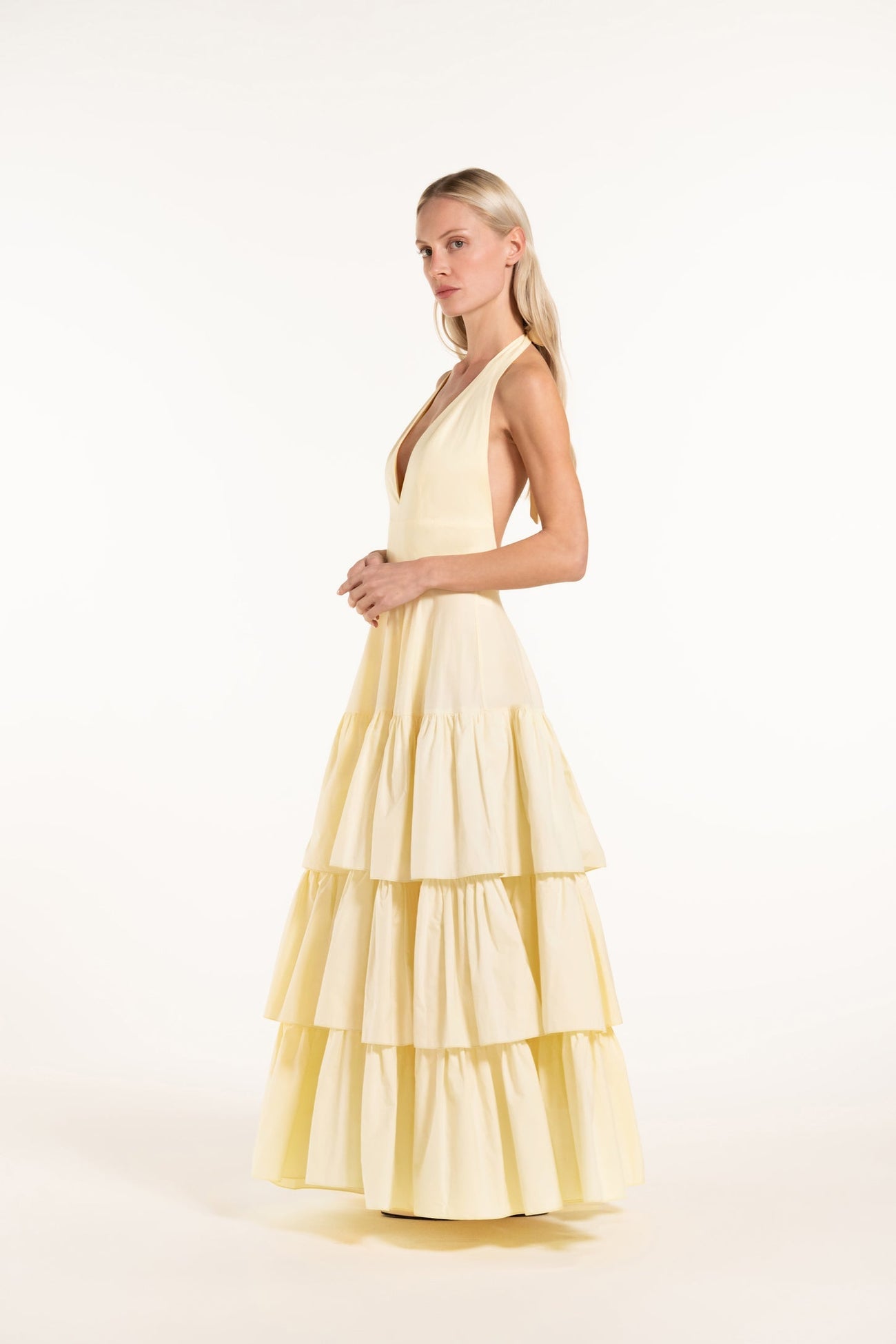 Celia dress - Light yellow - Solid