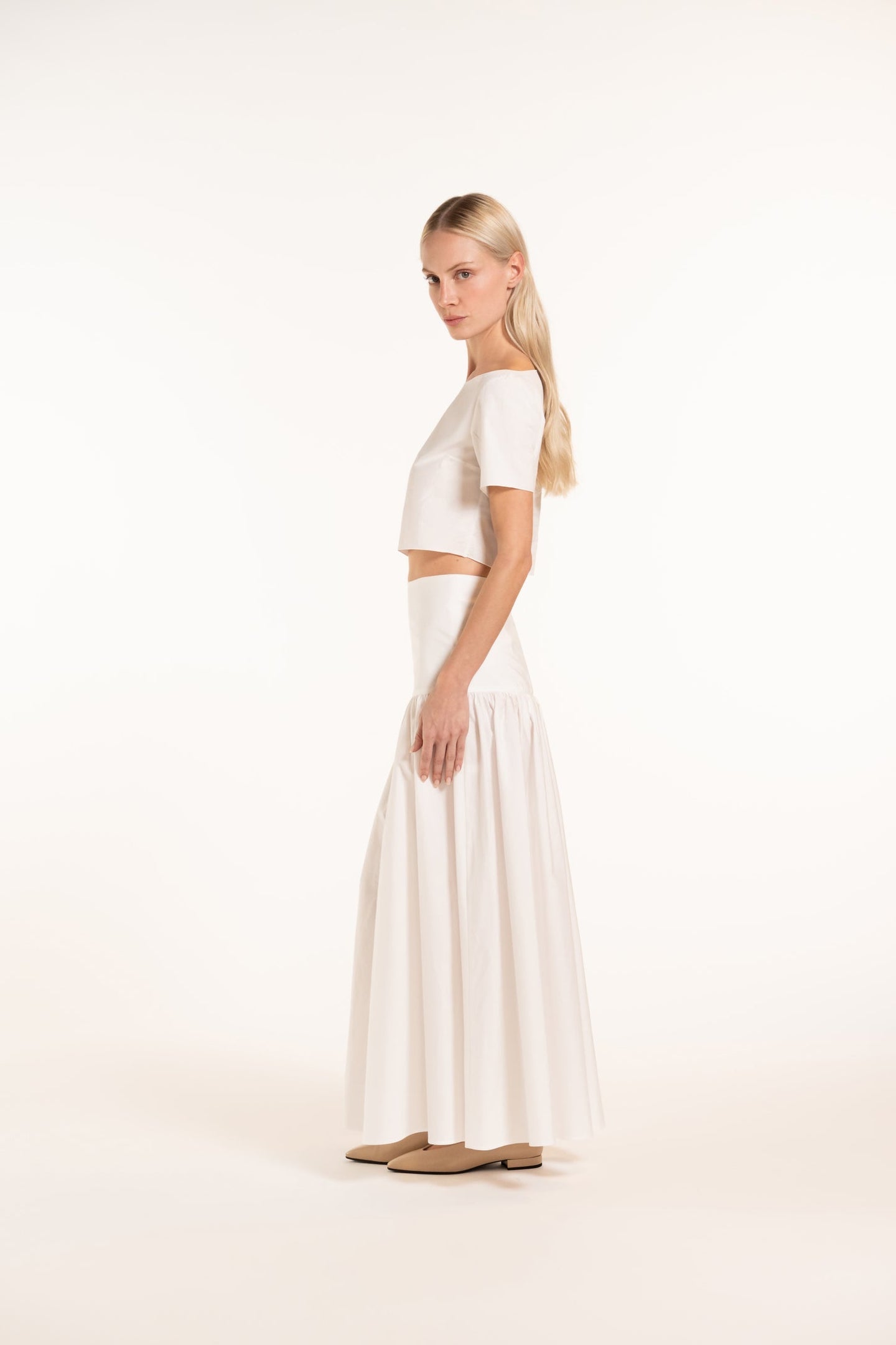 Chrystelle Skirt - White - Solid