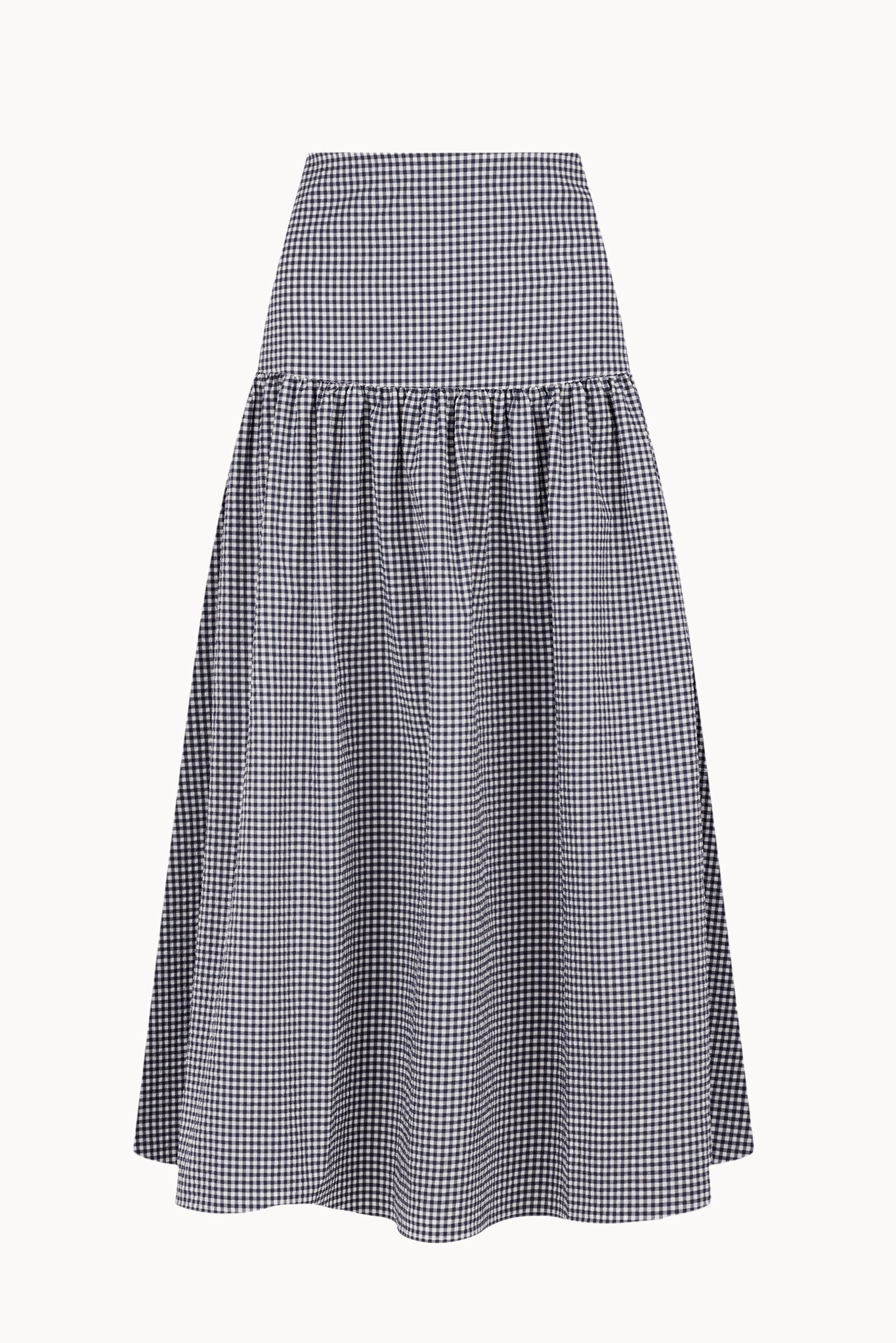Chrystelle Skirt - Navy - Gingham