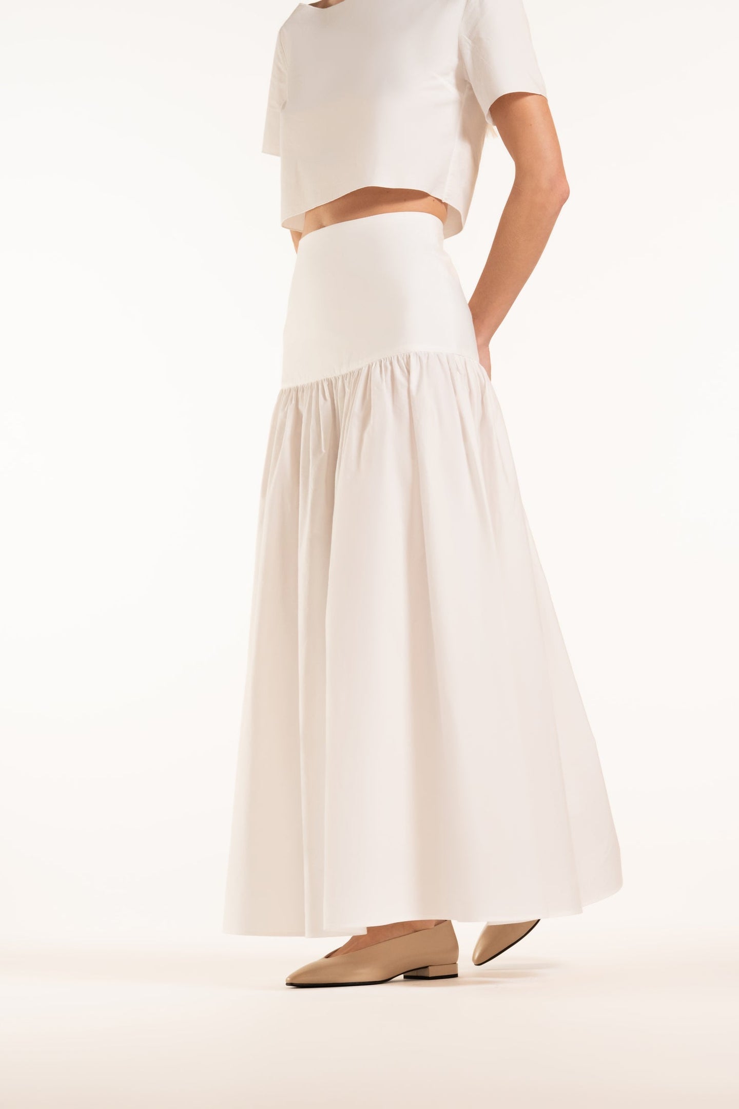 Chrystelle Skirt - White - Solid