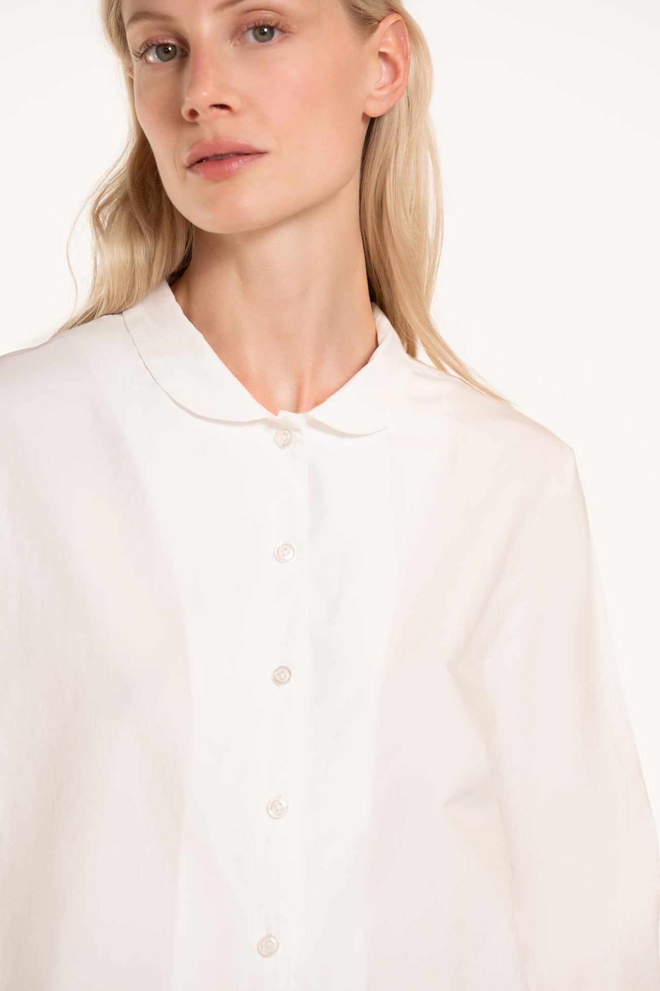 Claire Top - White - Solid