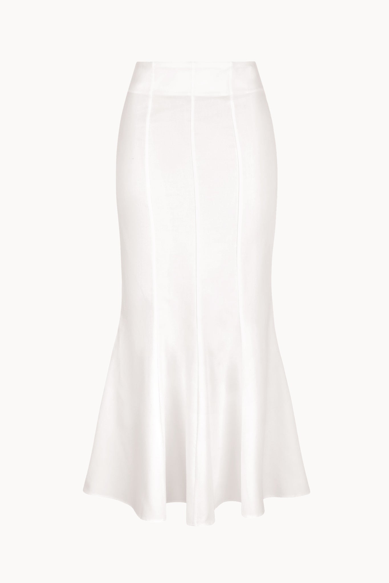 Clarice Skirt - White - Denim