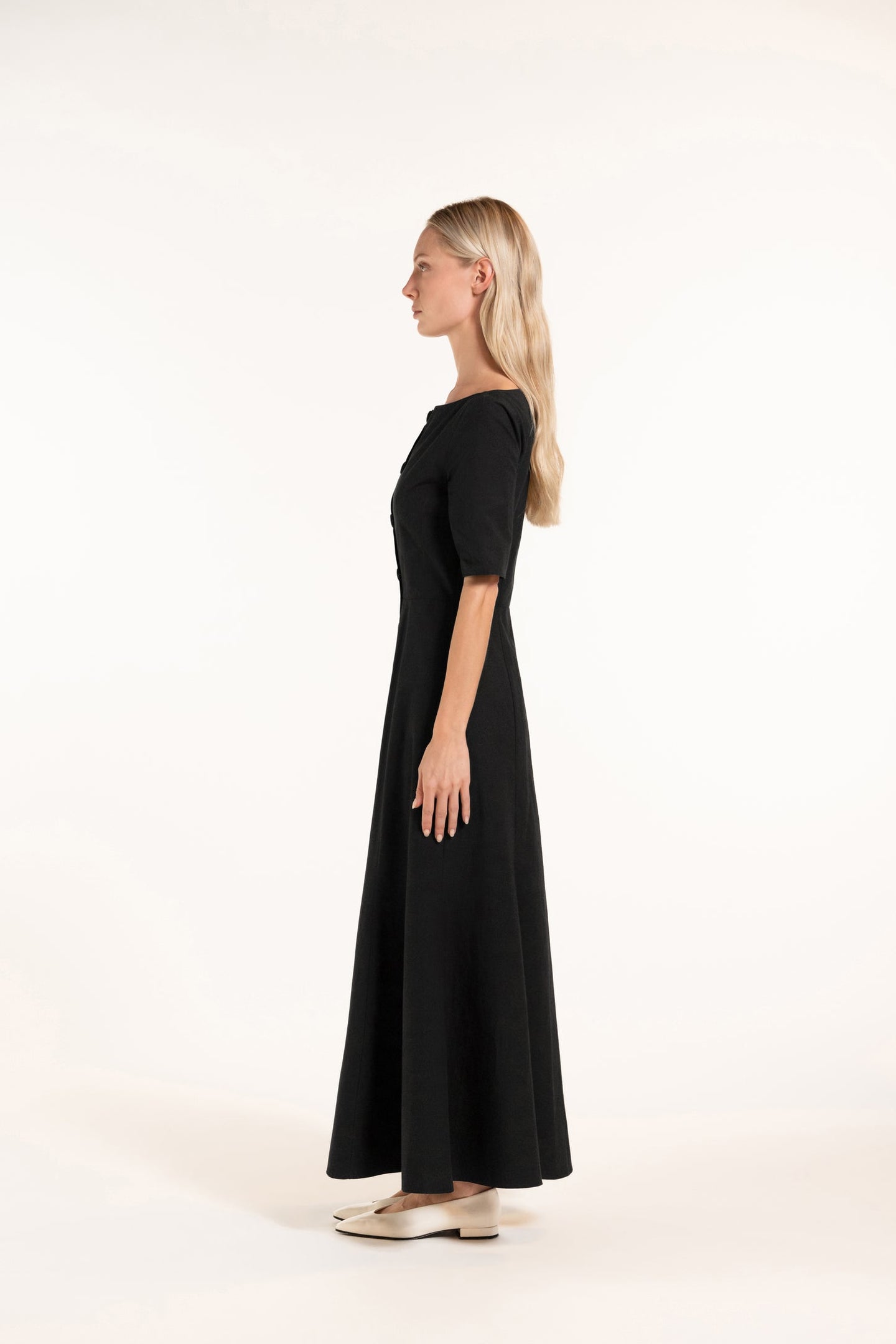 Clotilde Dress - Black - Solid