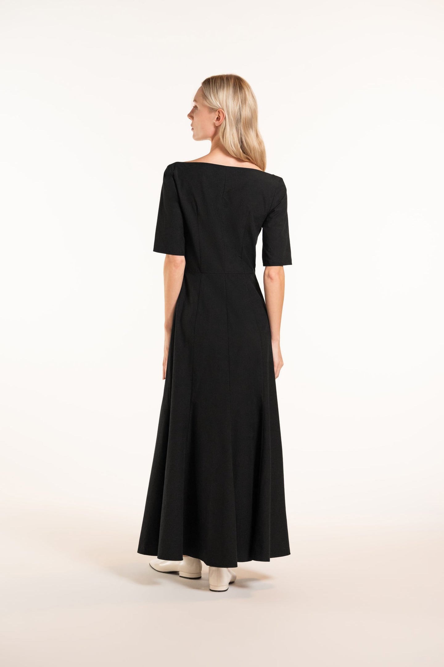 Clotilde Dress - Black - Solid