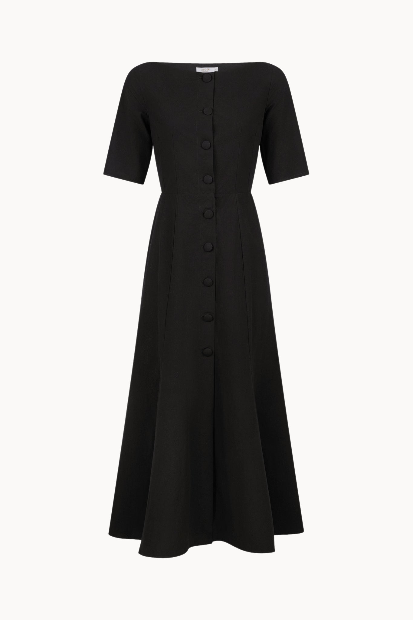 Clotilde Dress - Black - Solid
