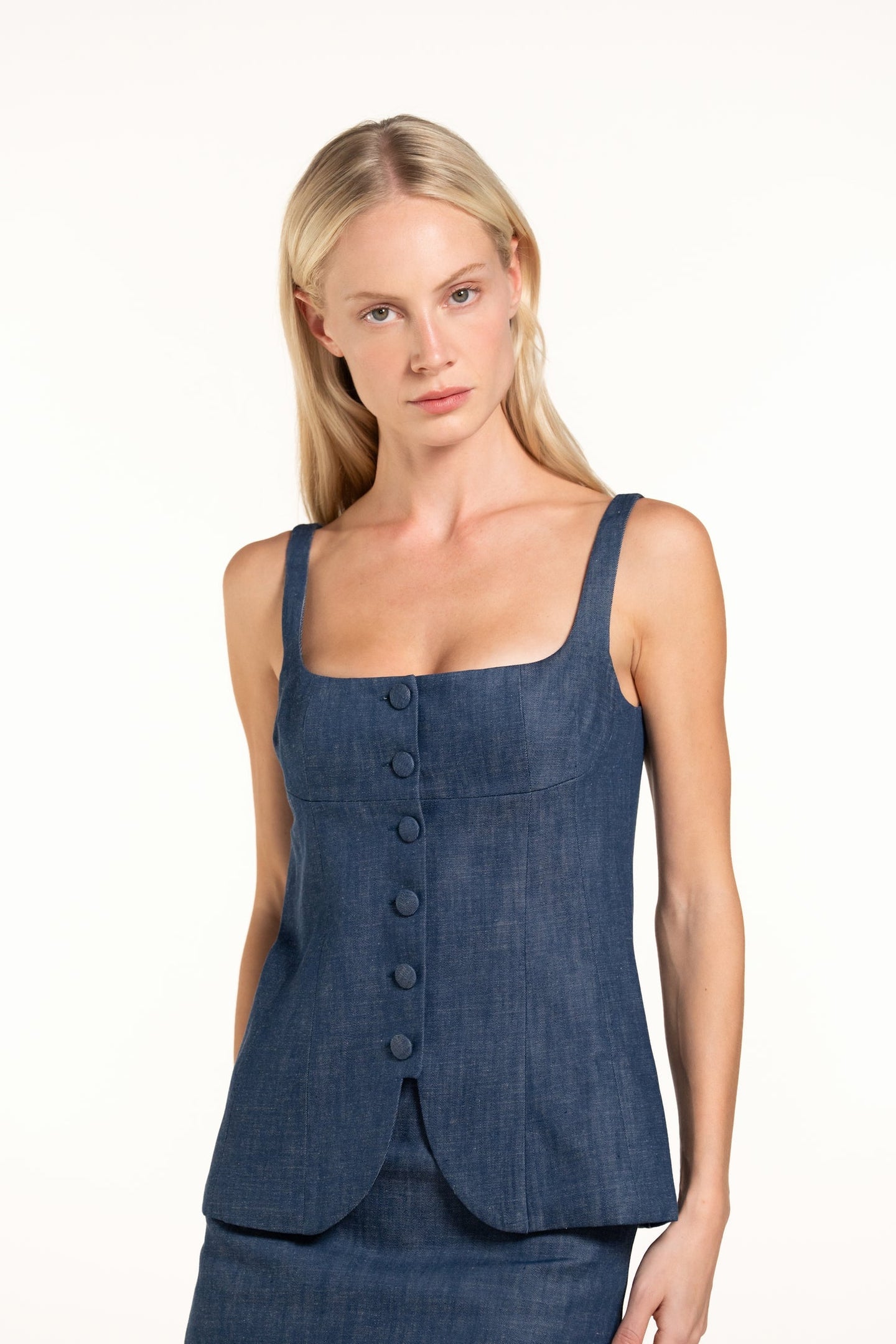 Colette Top - Indigo - Denim