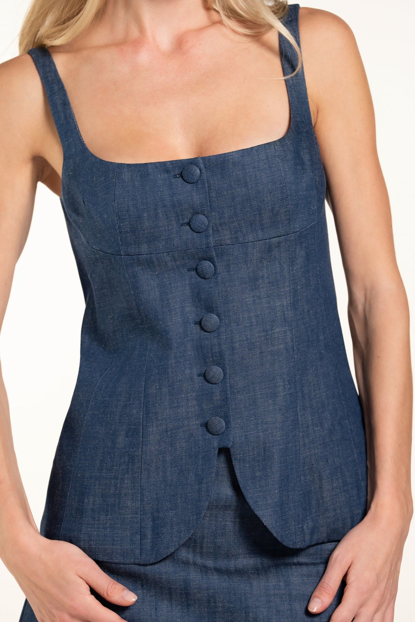 Colette Top - Indigo - Denim