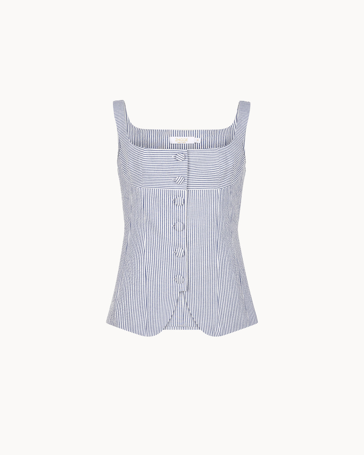 Zhiggie Colette Top in ice stripes