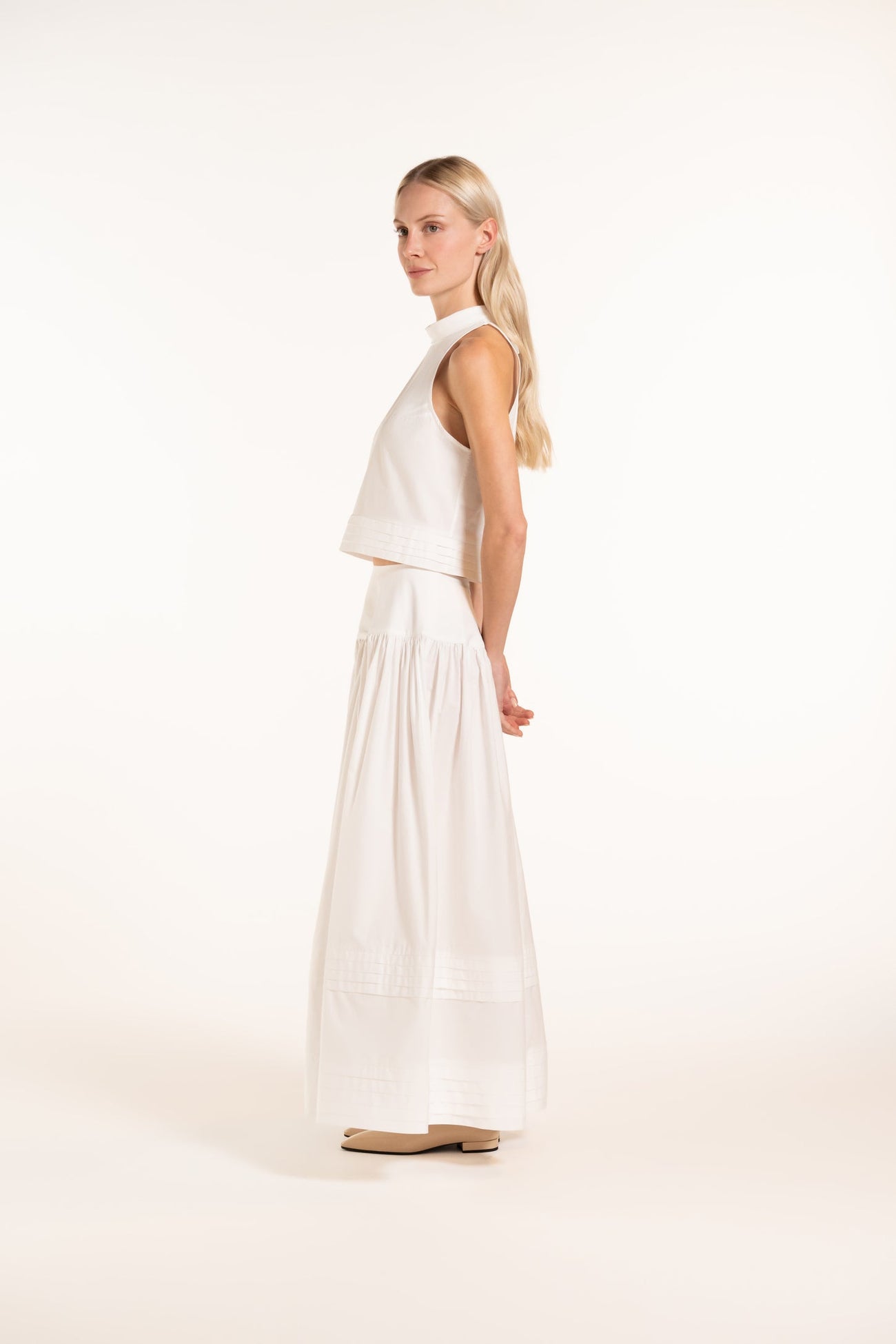 Cori Skirt - White - Solid