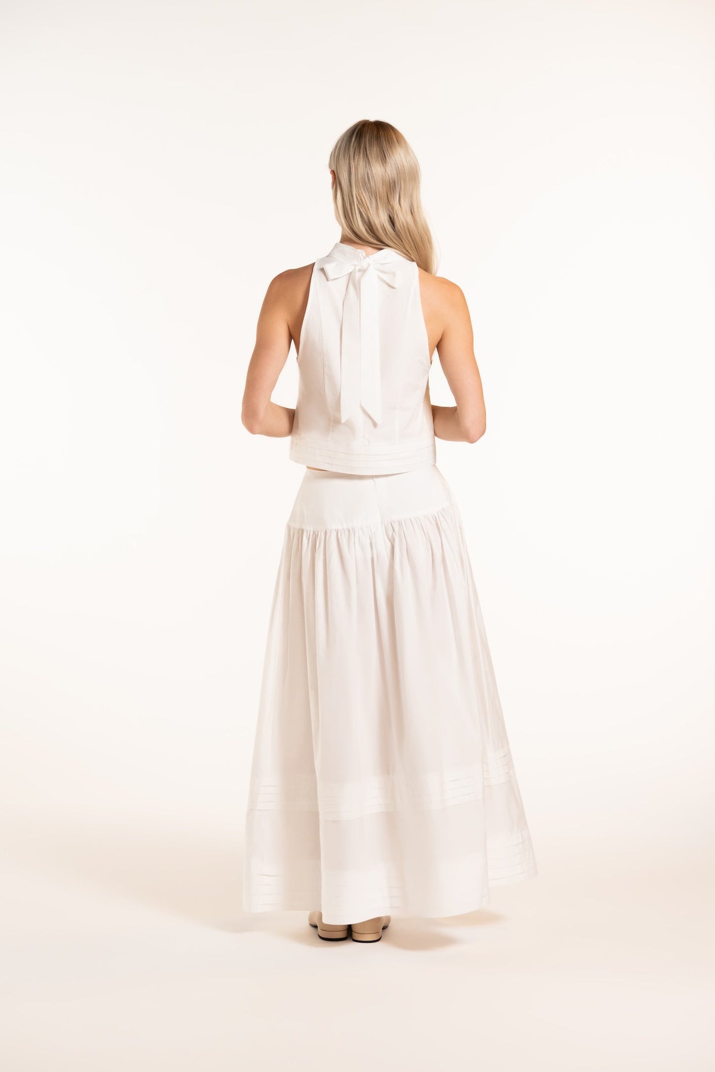 Cori Skirt - White - Solid