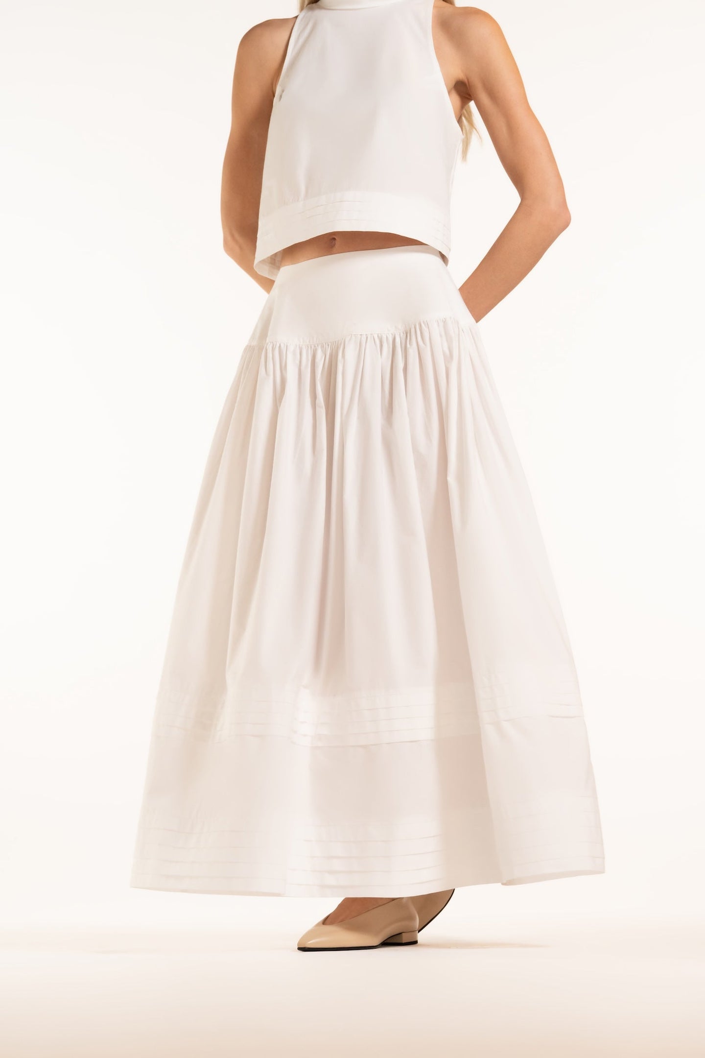 Cori Skirt - White - Solid