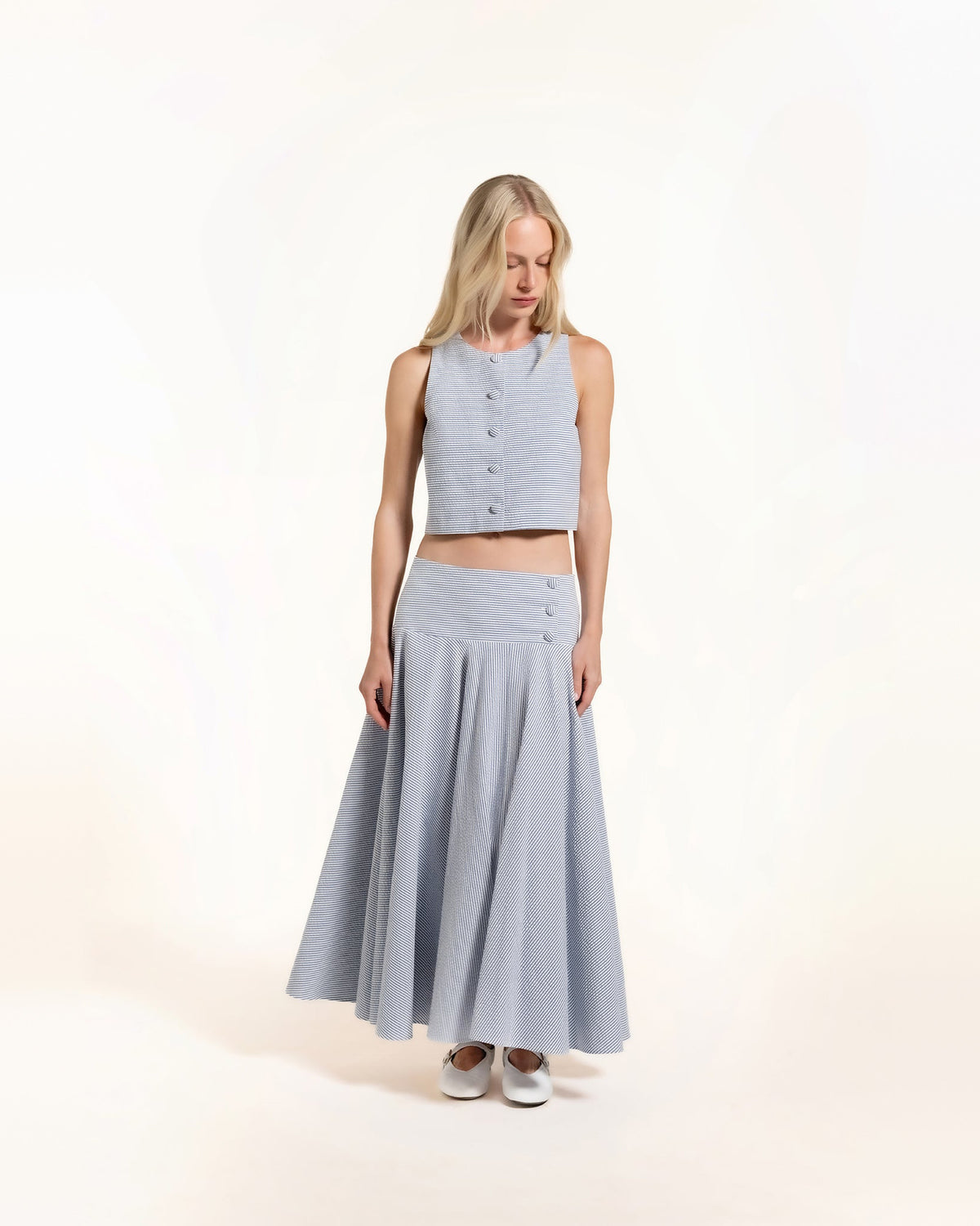 Zhiggie Dacha Top in ice stripes