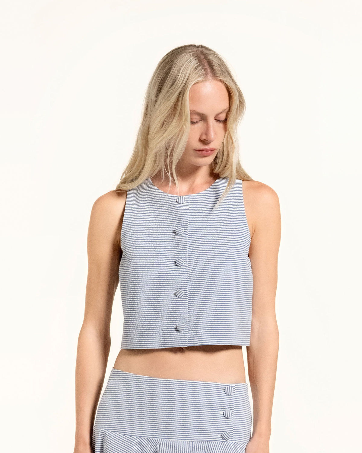 Zhiggie Dacha Top in ice stripes