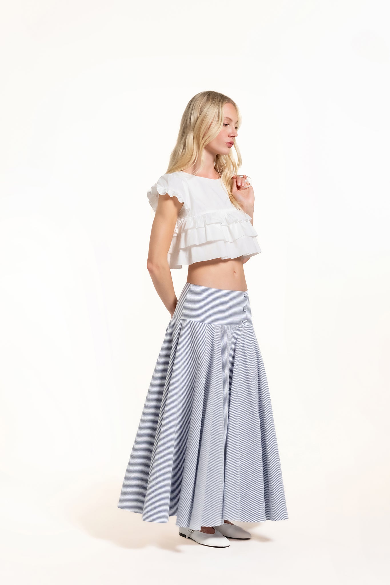 Devine Top - White - Solid