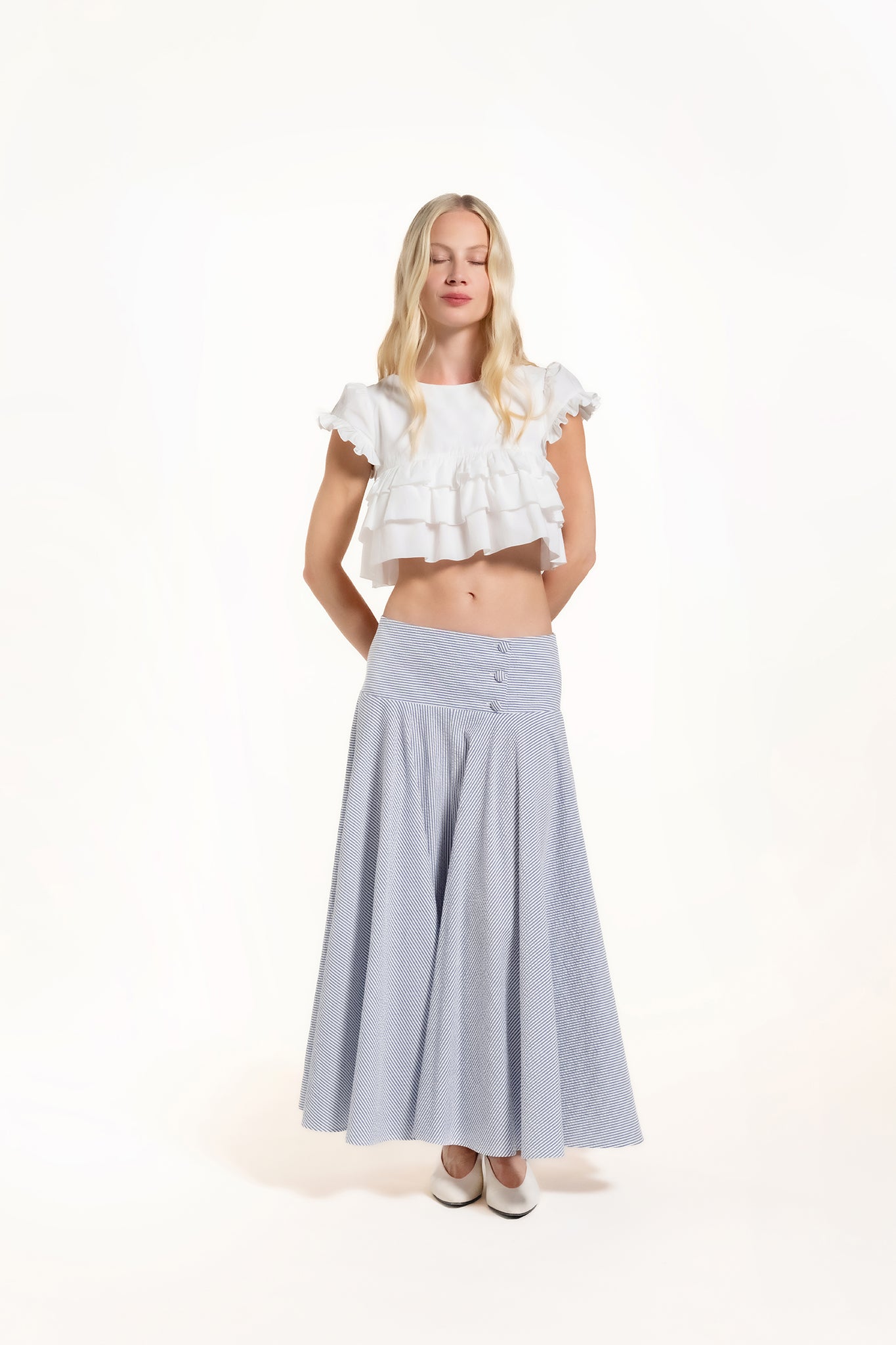 Devine Top - White - Solid