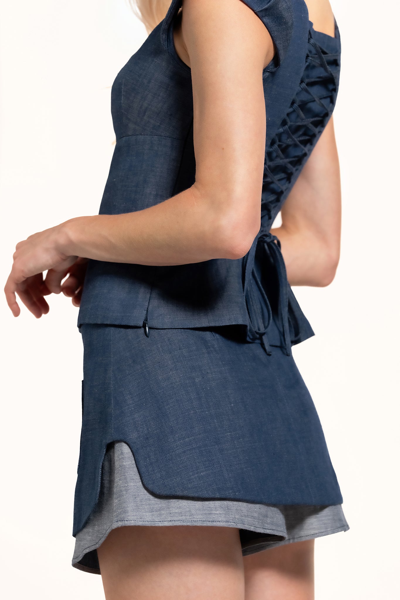 Diane Skort - Indigo - Denim