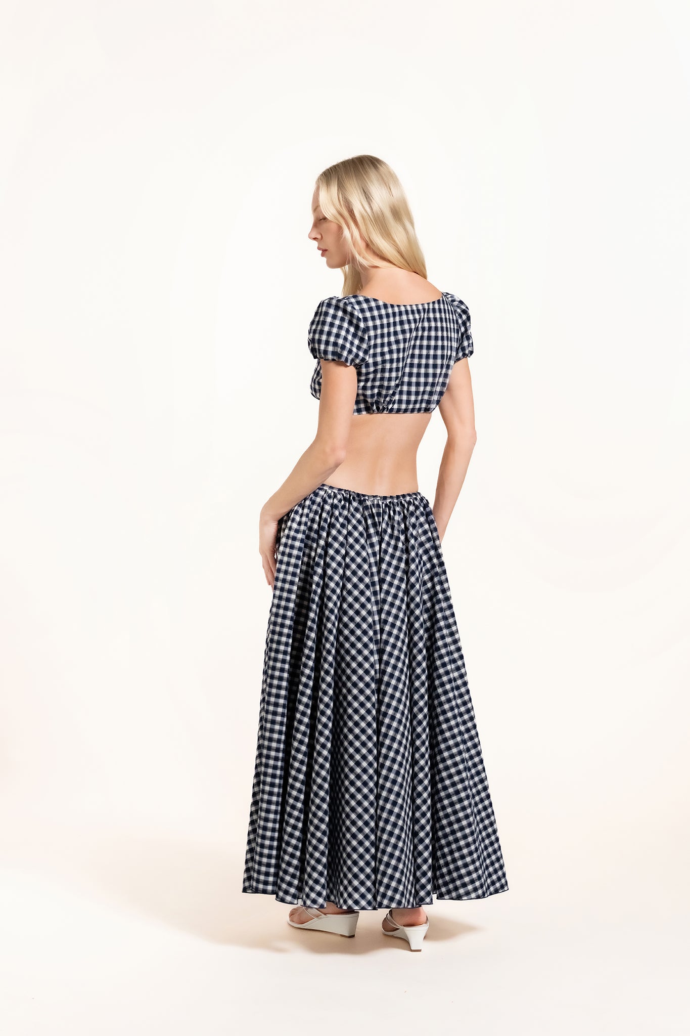 Diodora Skirt - Harbor - Plaid