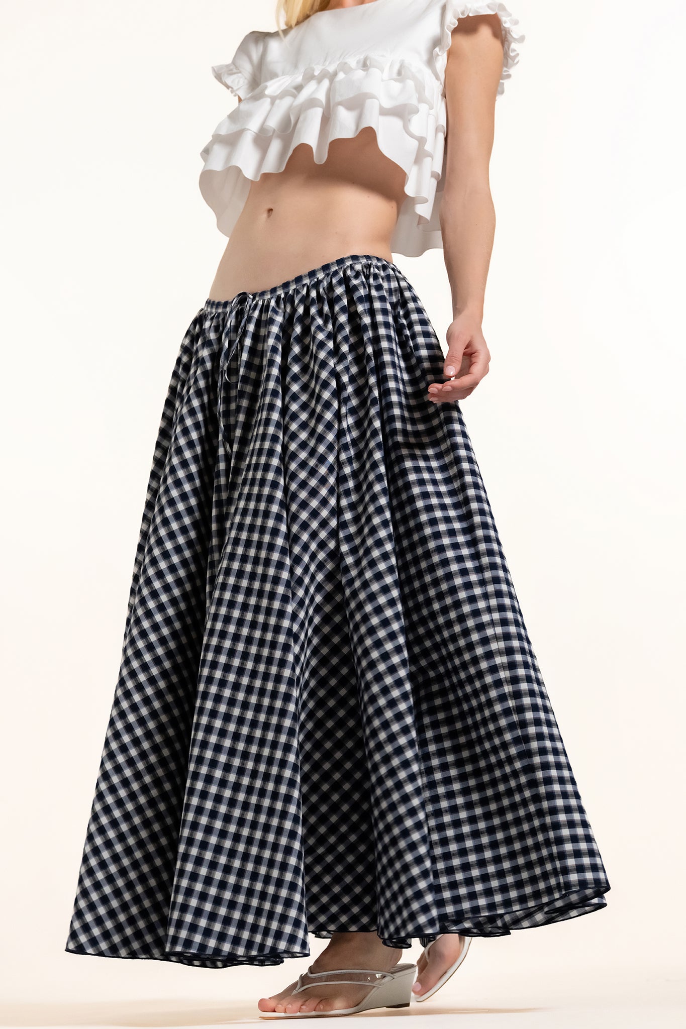 Diodora Skirt - Harbor - Plaid