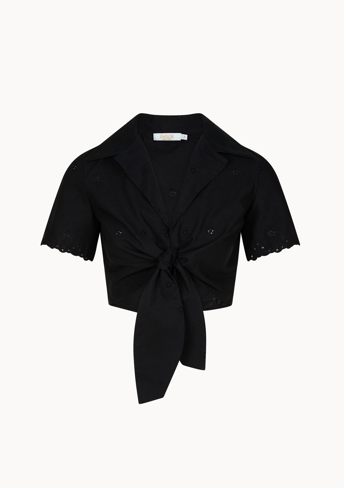 Top Dissi - Noir - Marguerites