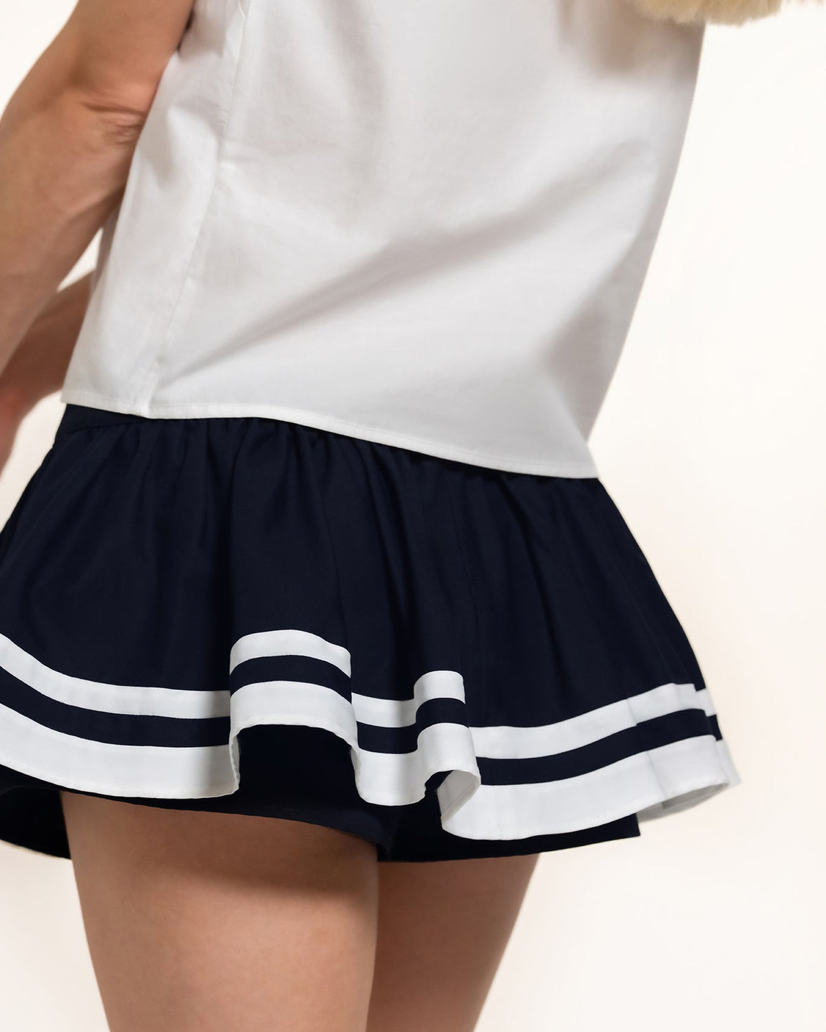 Zhiggie Dita Skort in navy sailor