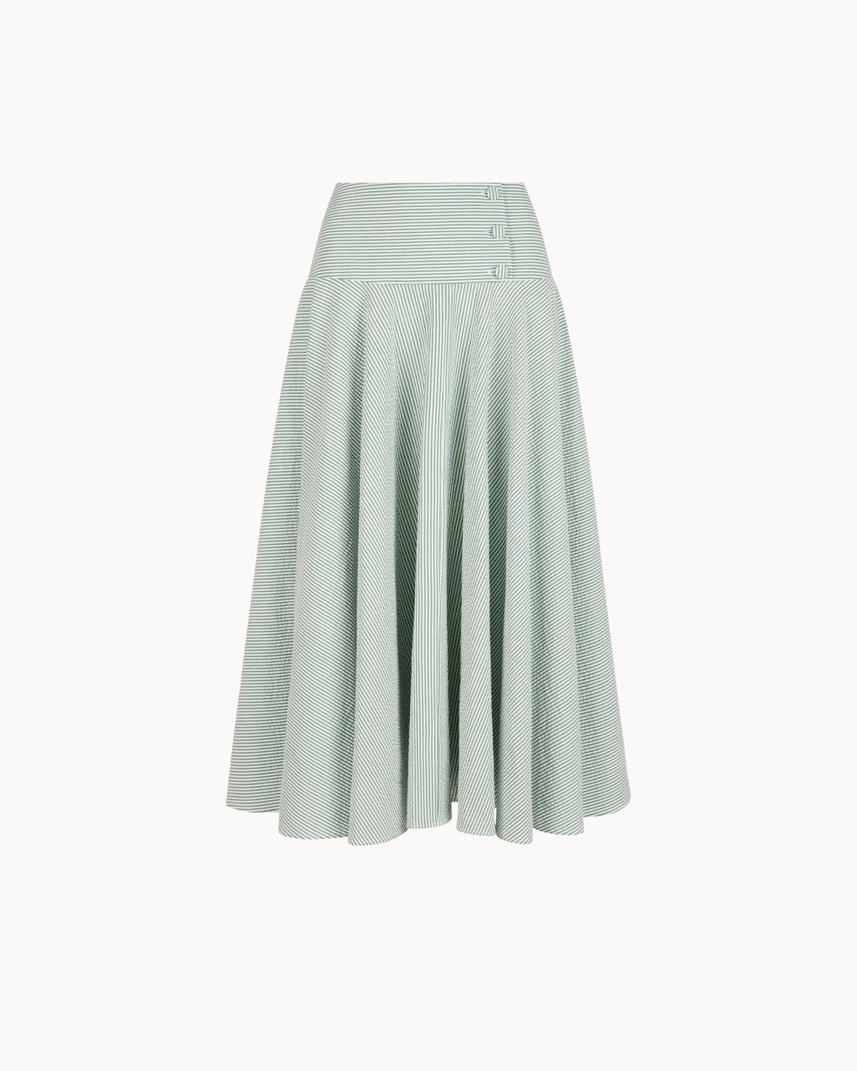 Zhiggie Dolly Skirt in sage stripes