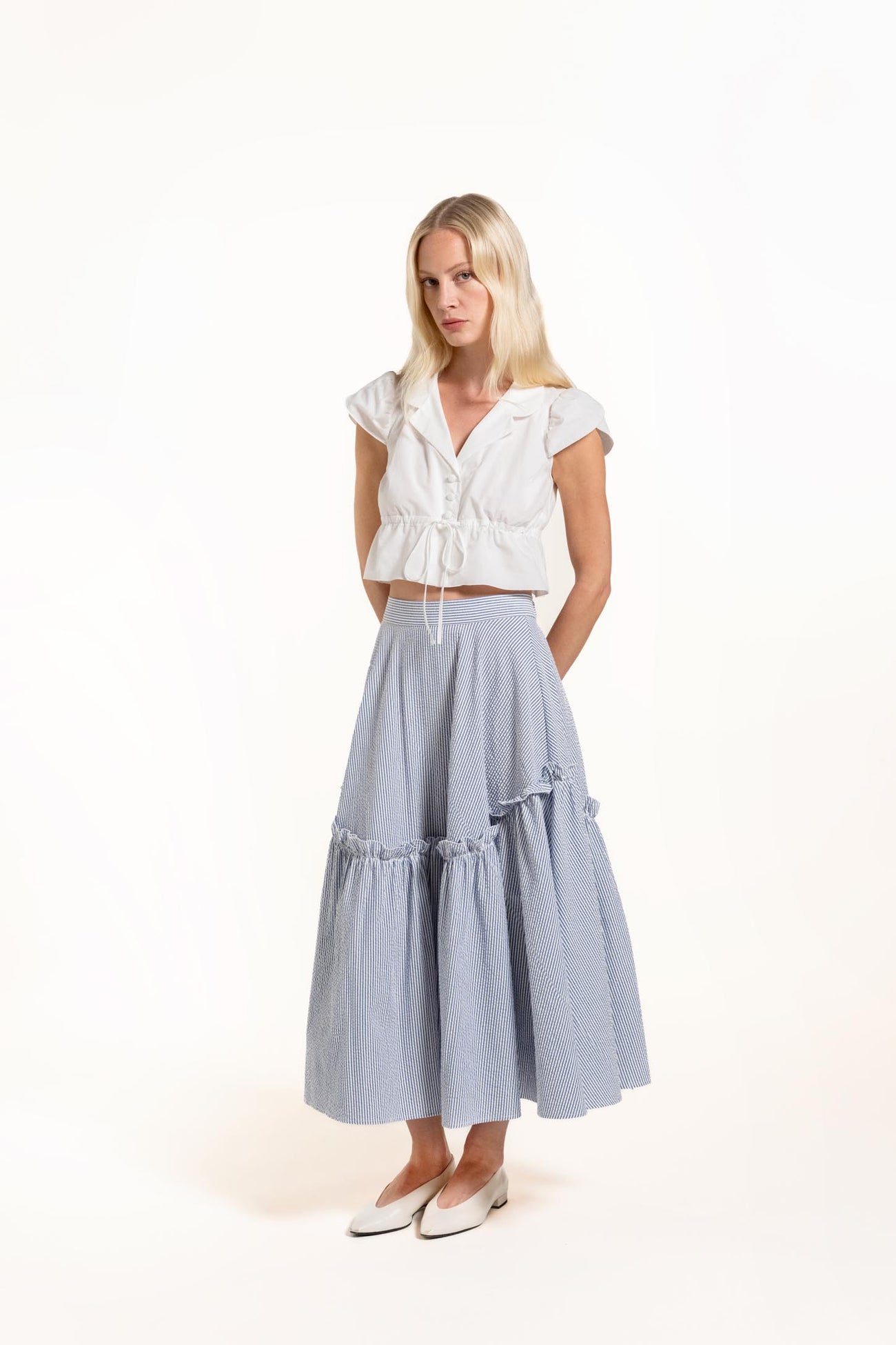 Danse Skirt - Ice - Stripes