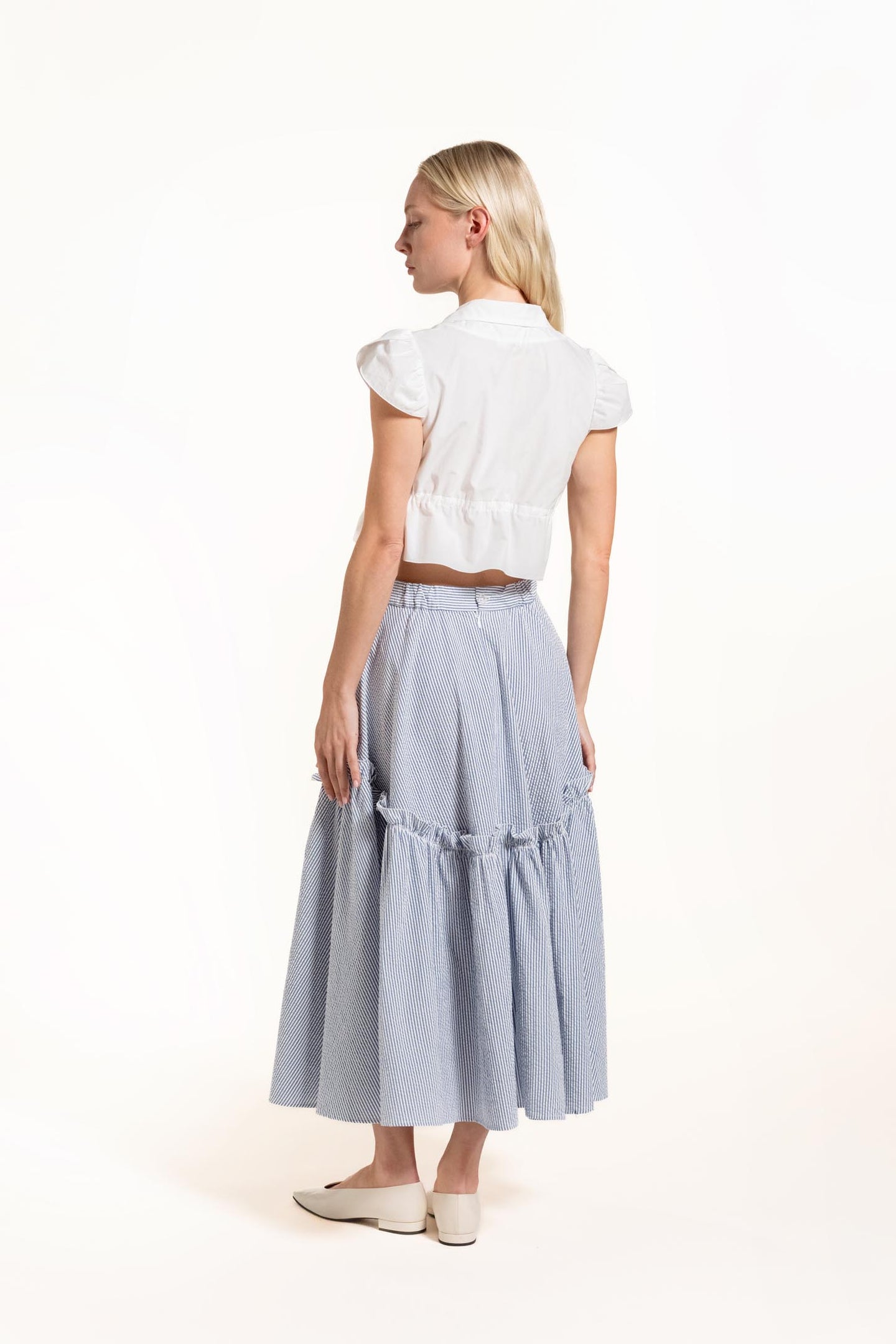 Danse Skirt - Ice - Stripes