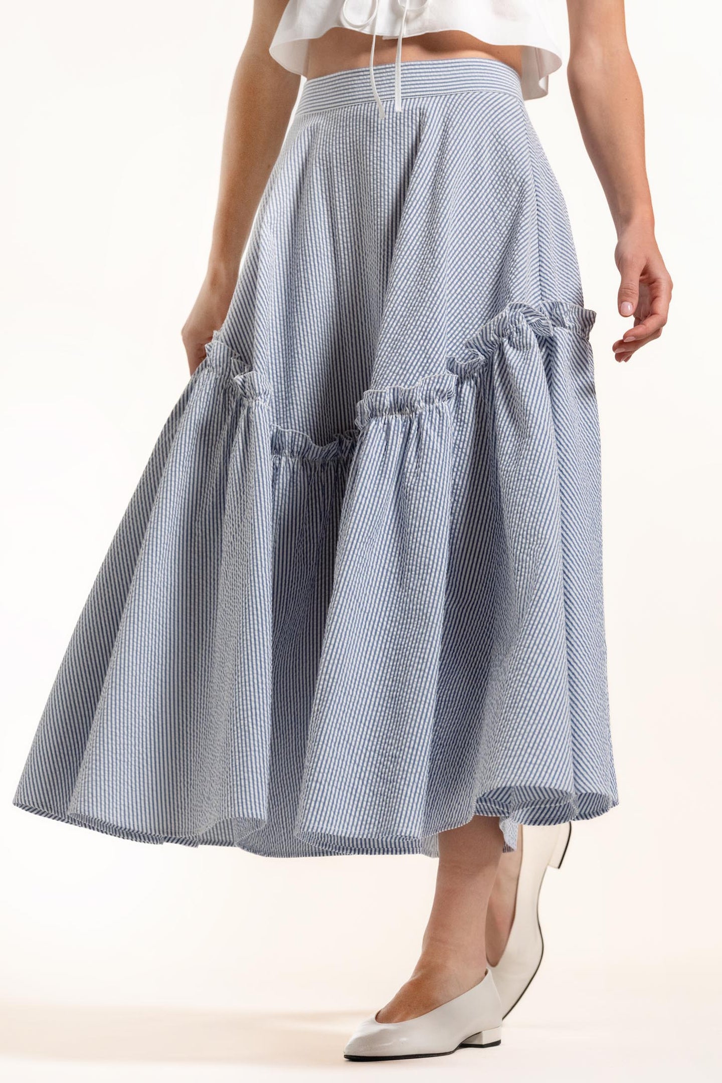 Danse Skirt - Ice - Stripes