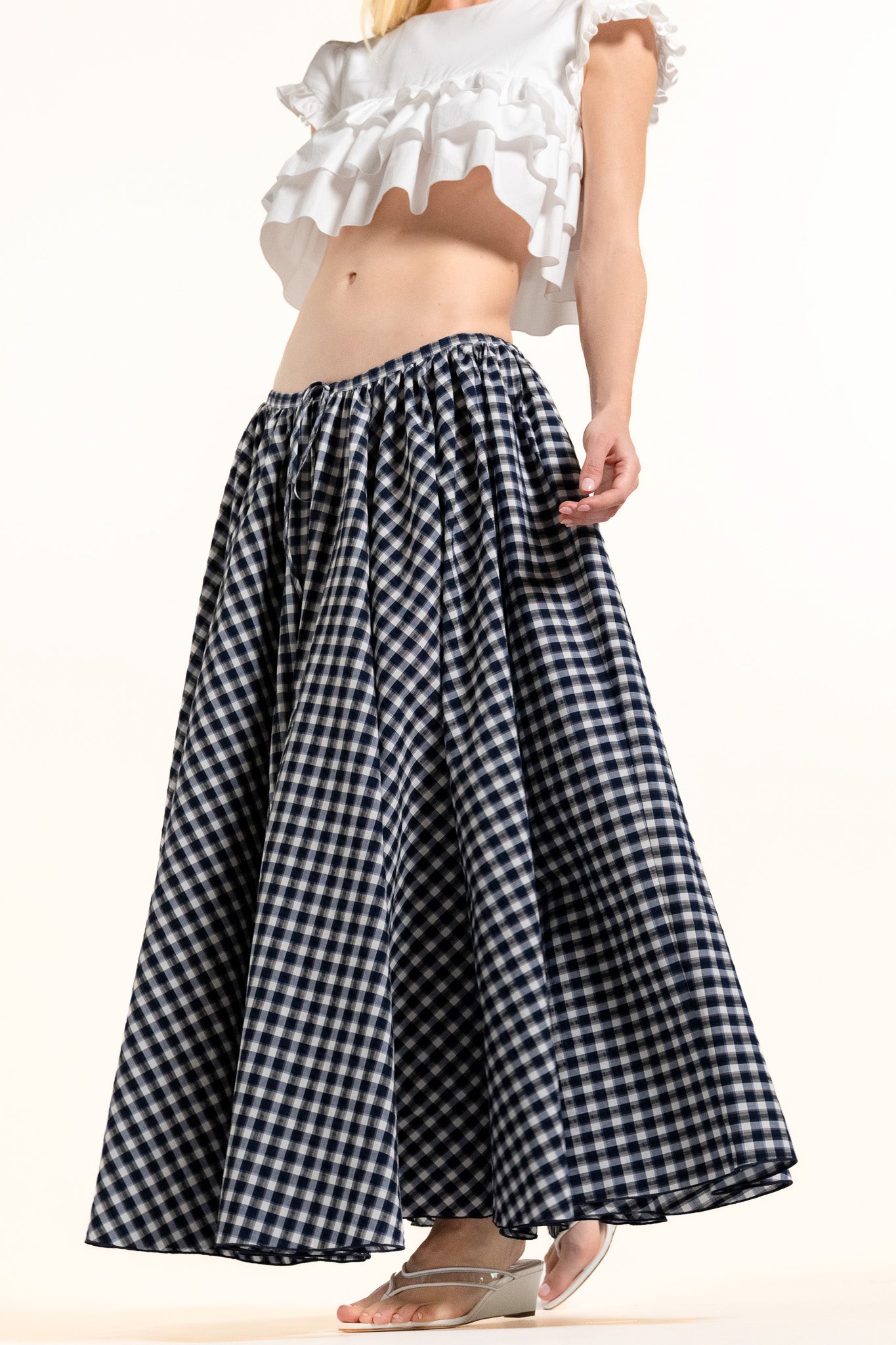 Diodora Skirt - Harbor - Plaid