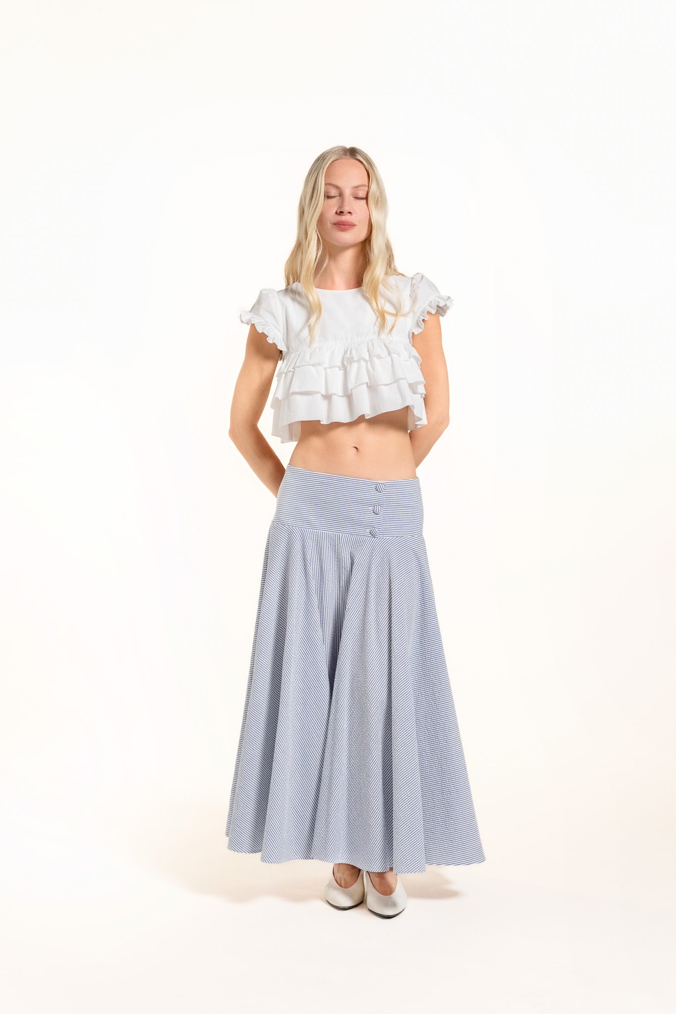Devine Top - White - Solid