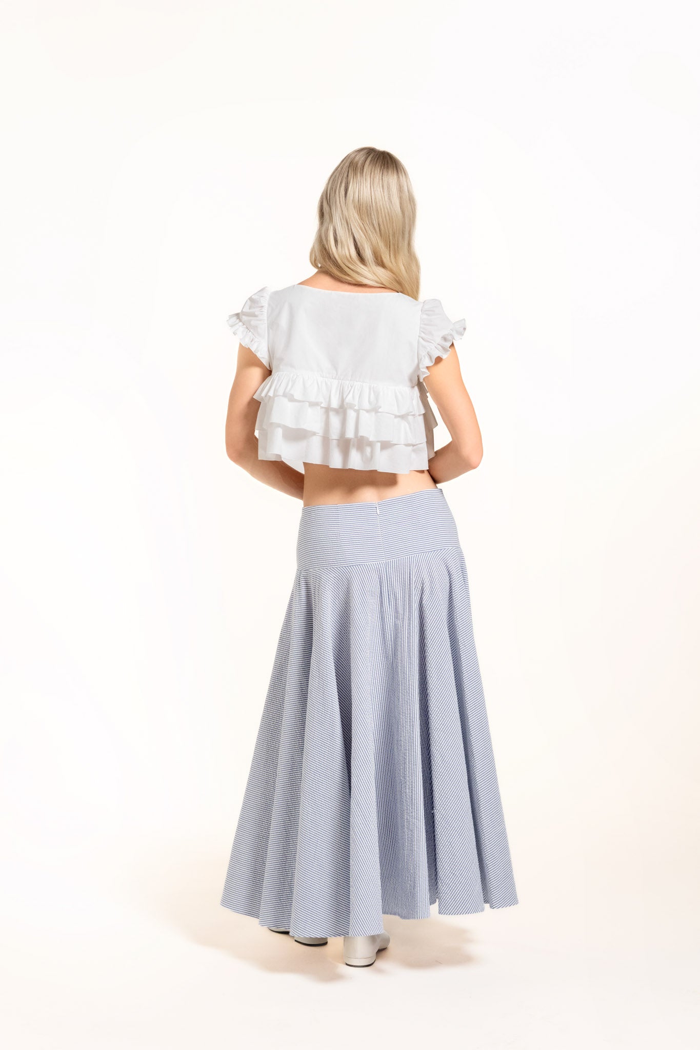 Dolly Skirt - Ice - Stripes