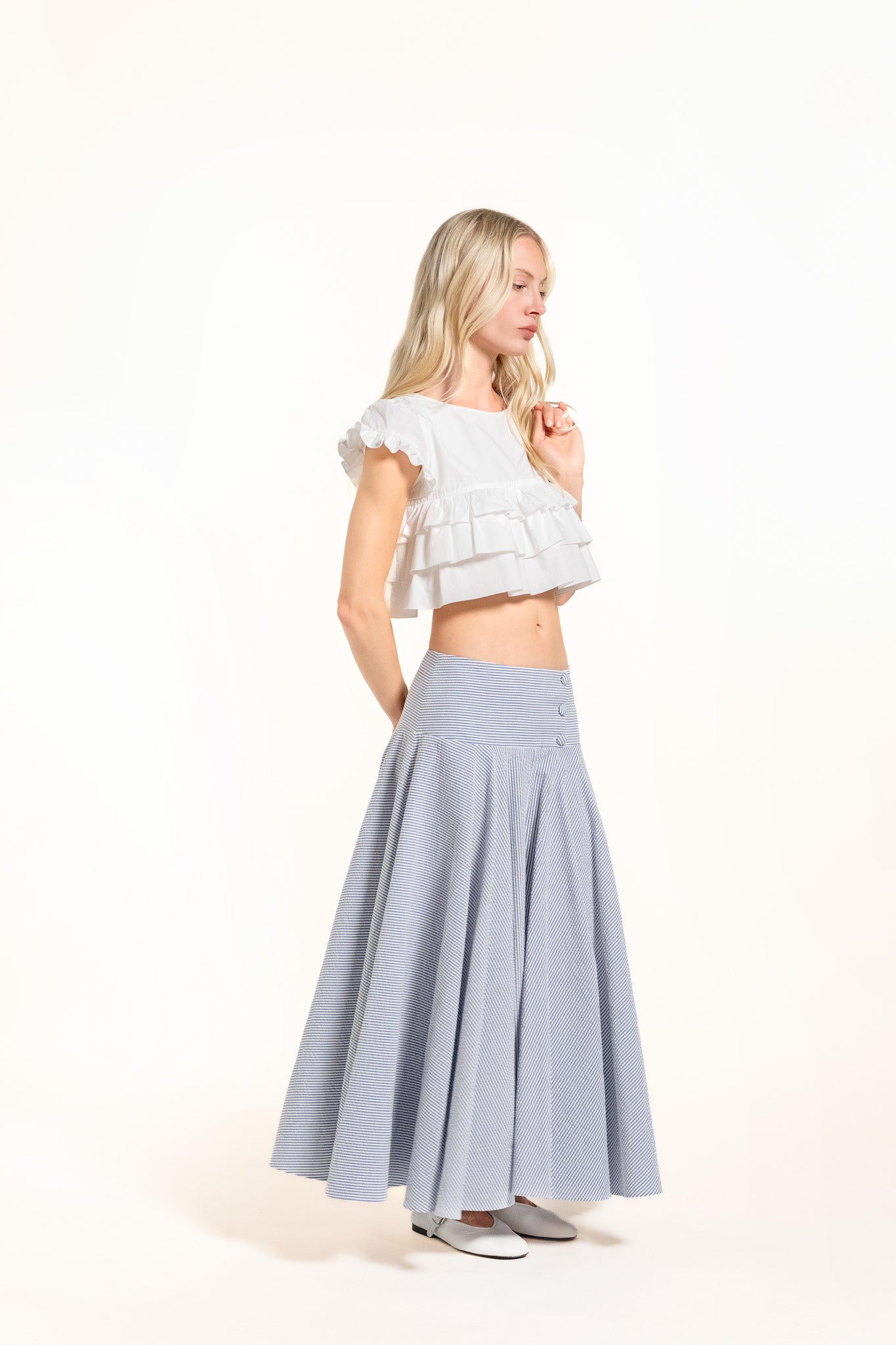 Devine Top - White - Solid