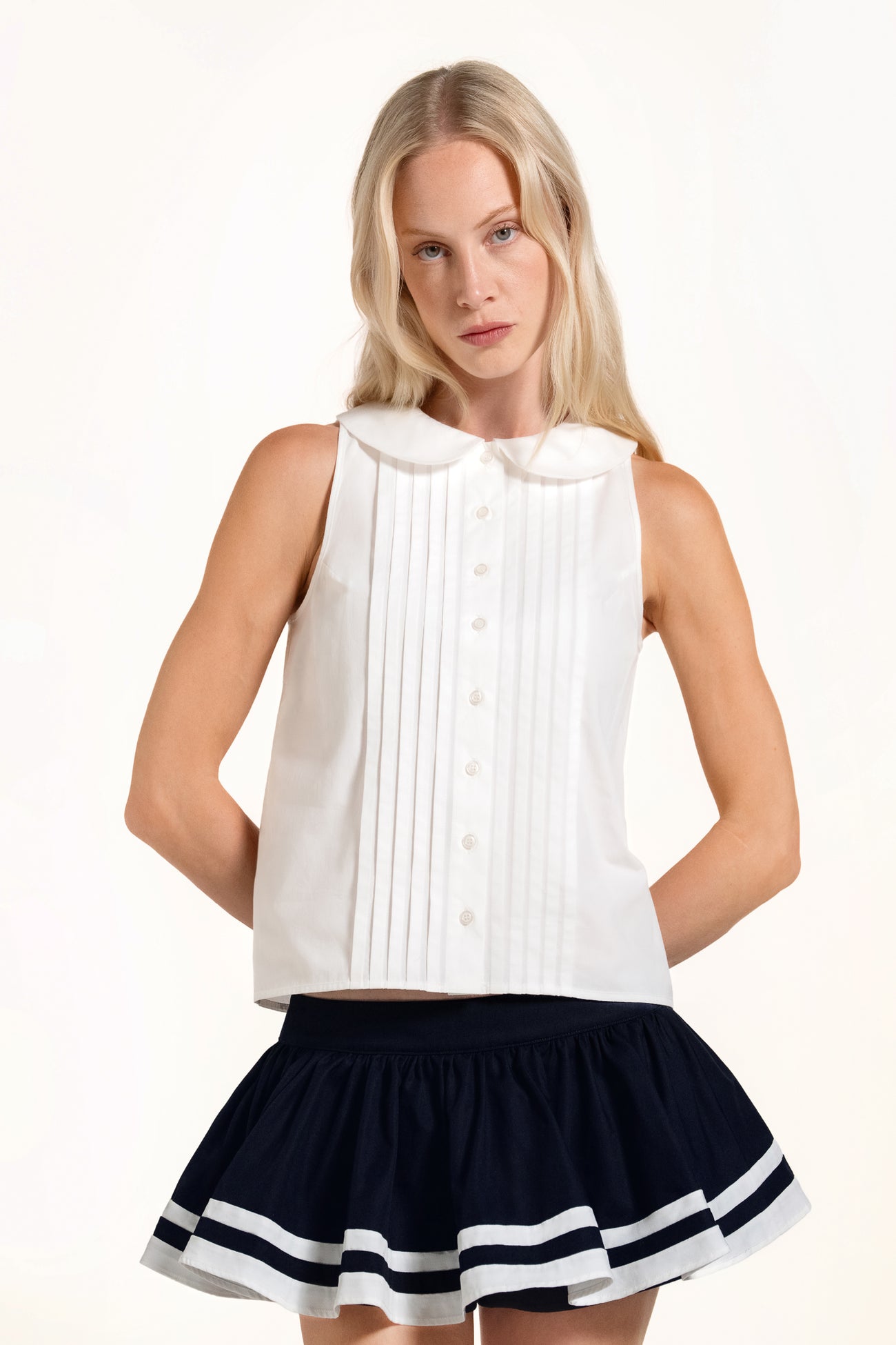 Dinora Shirt - White - Solid