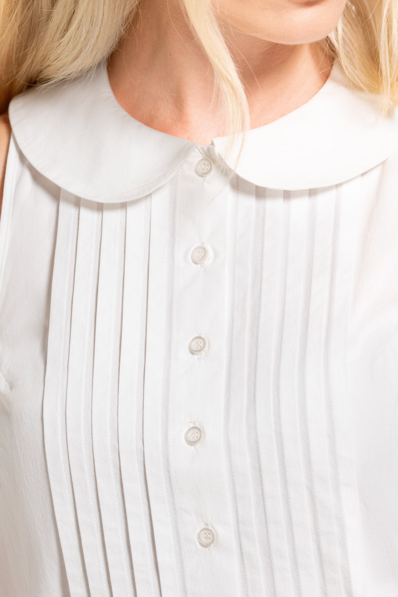 Dinora Shirt - White - Solid