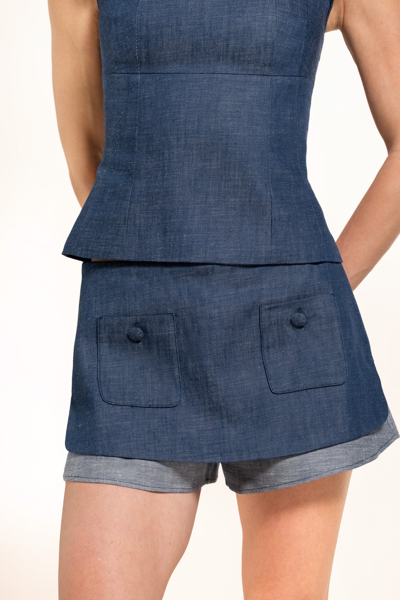 Diane Skort - Indigo - Denim