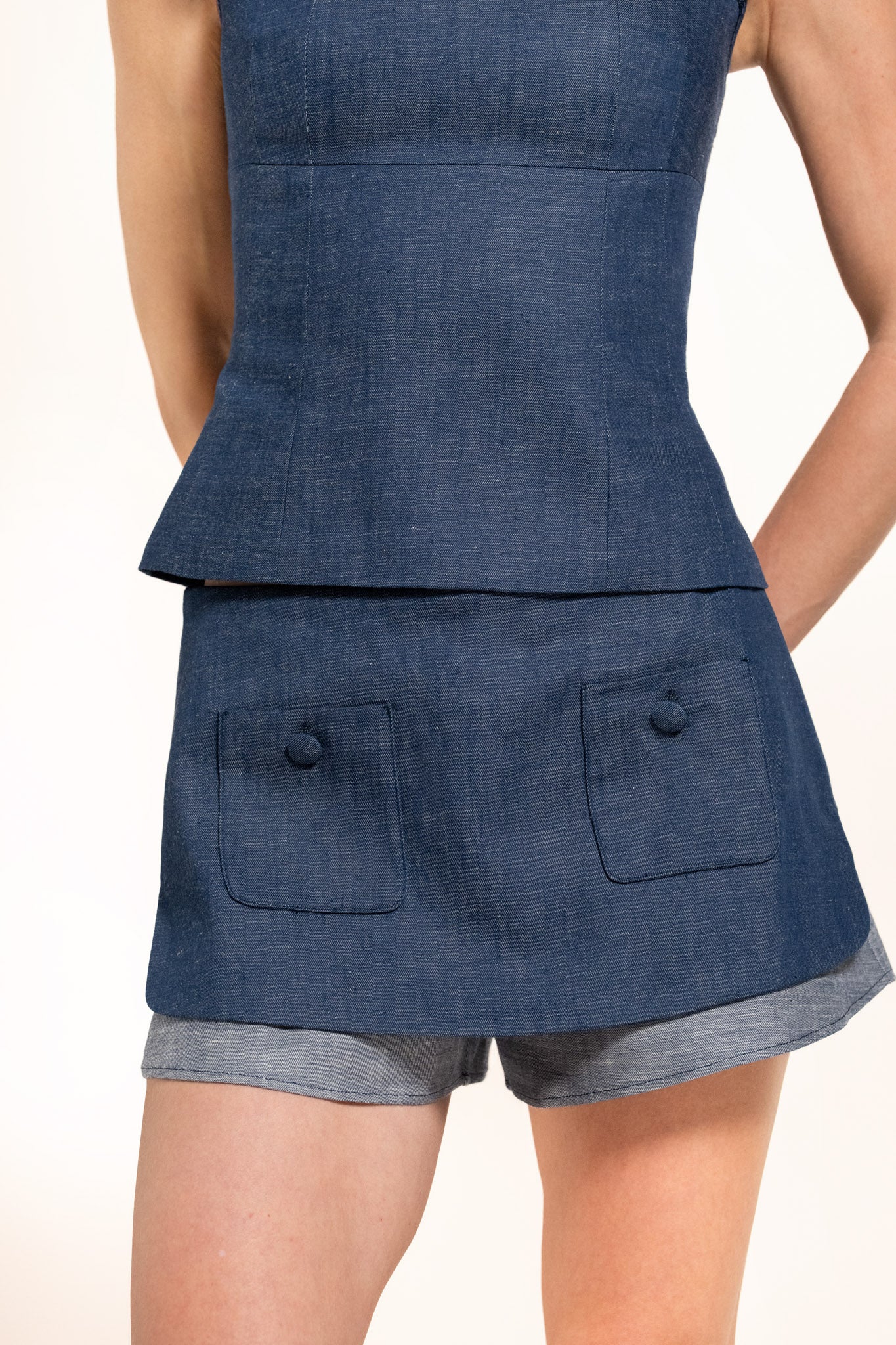 Diane Skort - Indigo - Denim