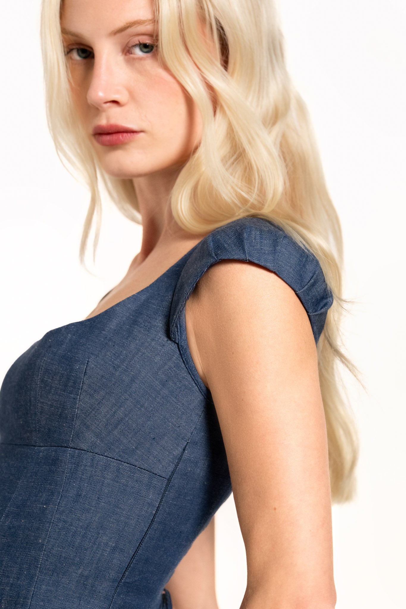 Dusana Top - Indigo - Denim