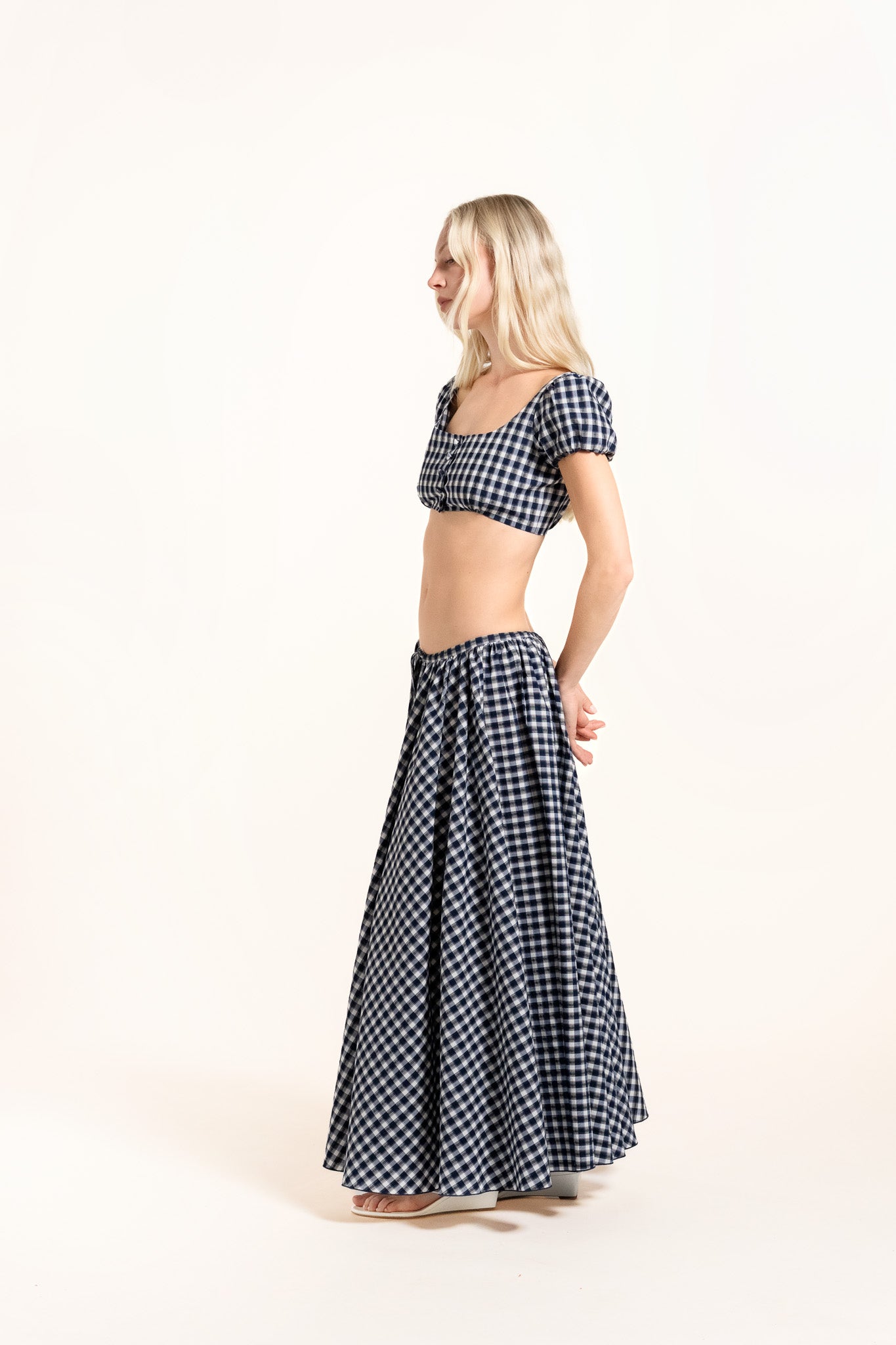 Diodora Skirt - Harbor - Plaid