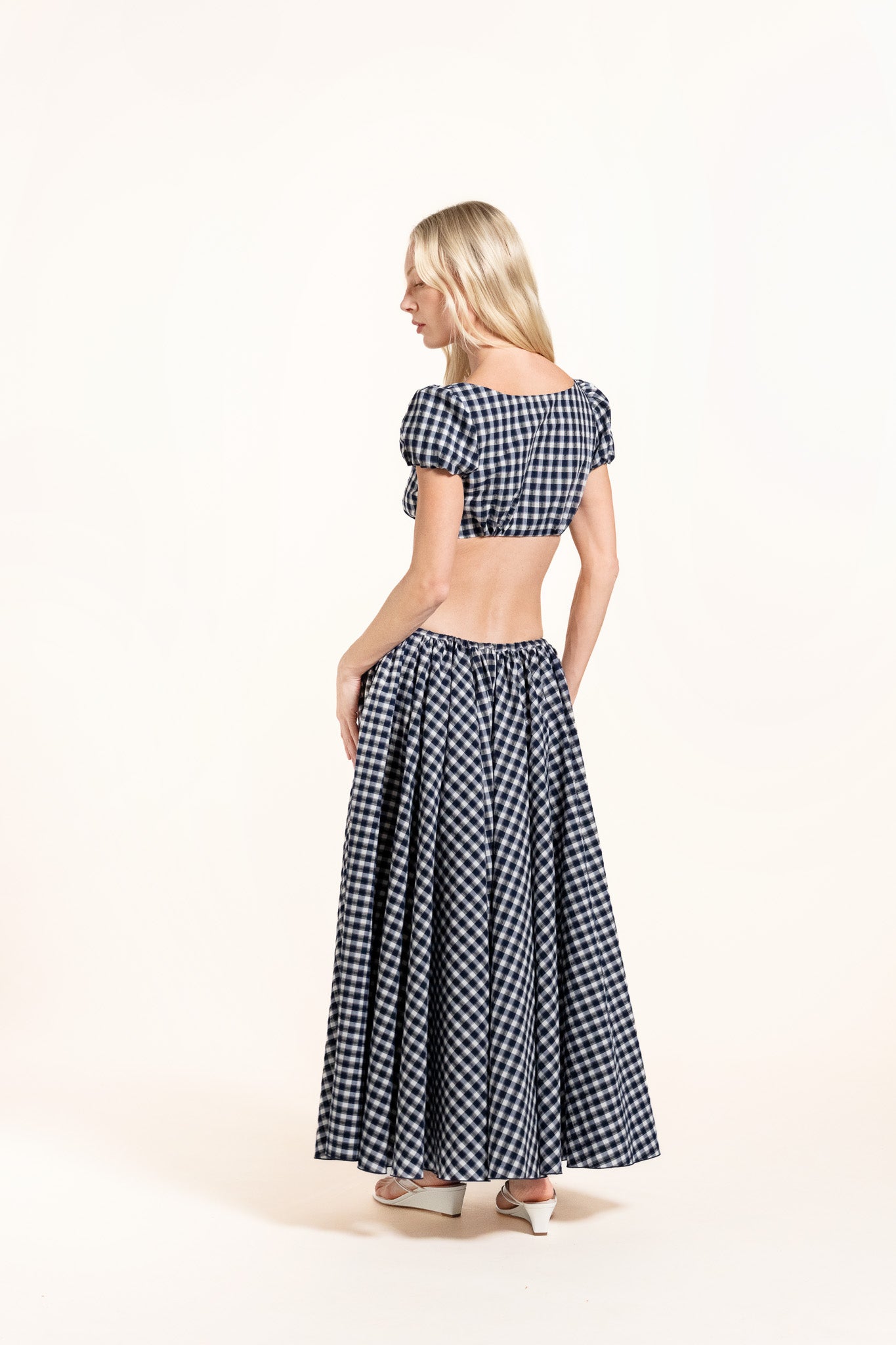 Diodora Skirt - Harbor - Plaid