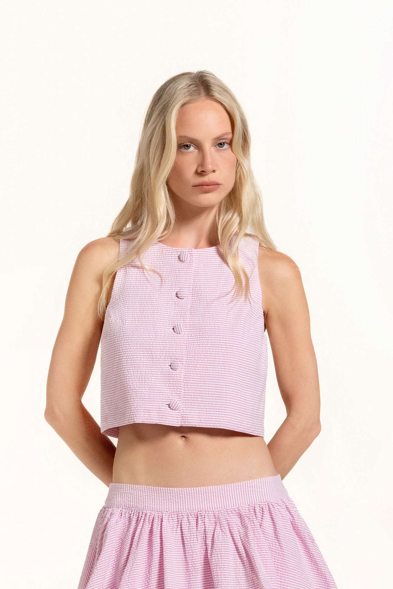 Dacha Top - Candyfloss - Stripes
