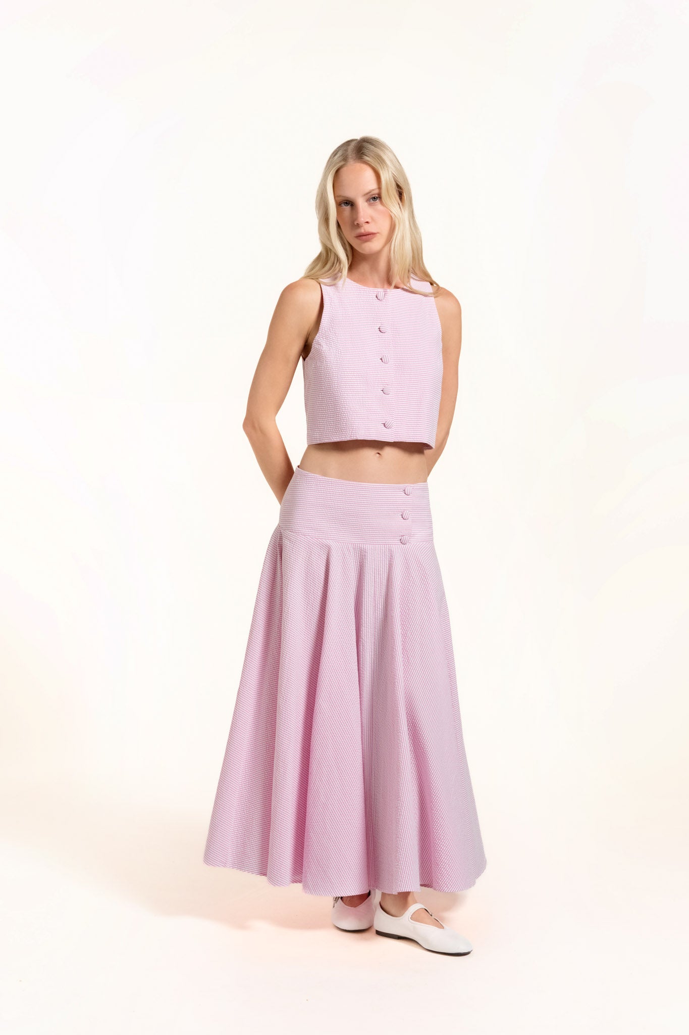 Dacha Top - Candyfloss - Stripes