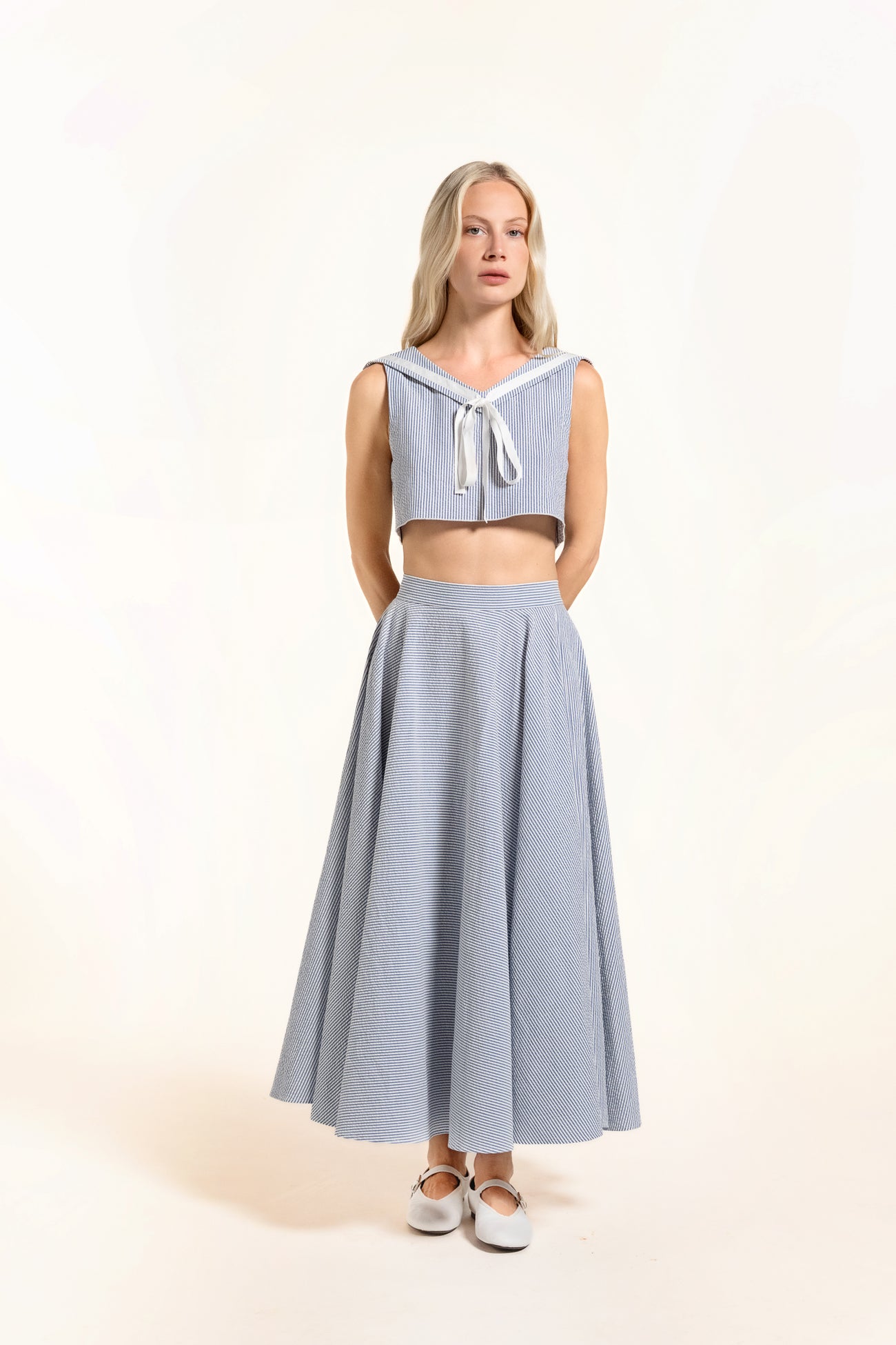 Babilou Skirt - Ice - Stripes