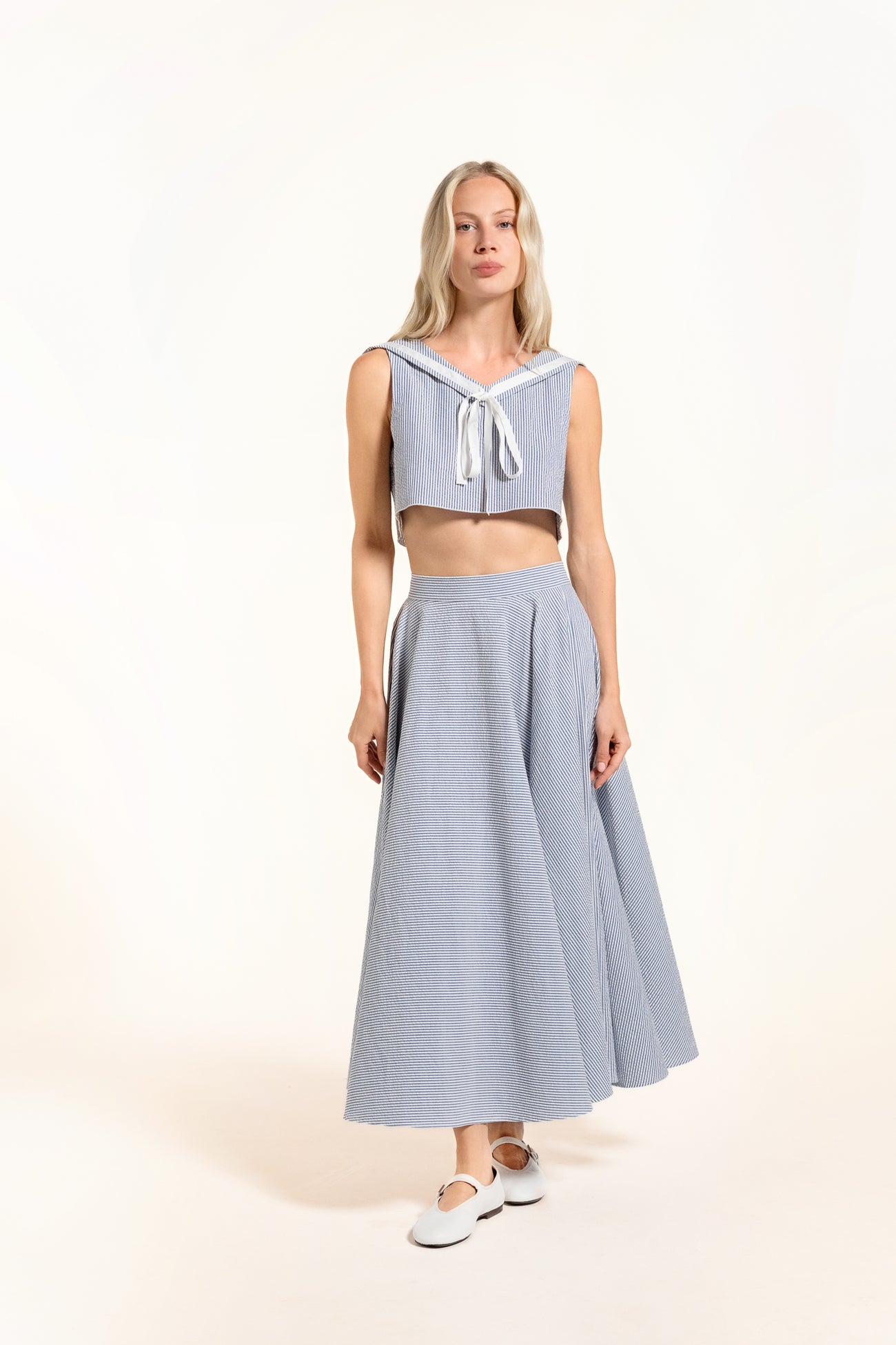 Babilou Skirt - Ice - Stripes