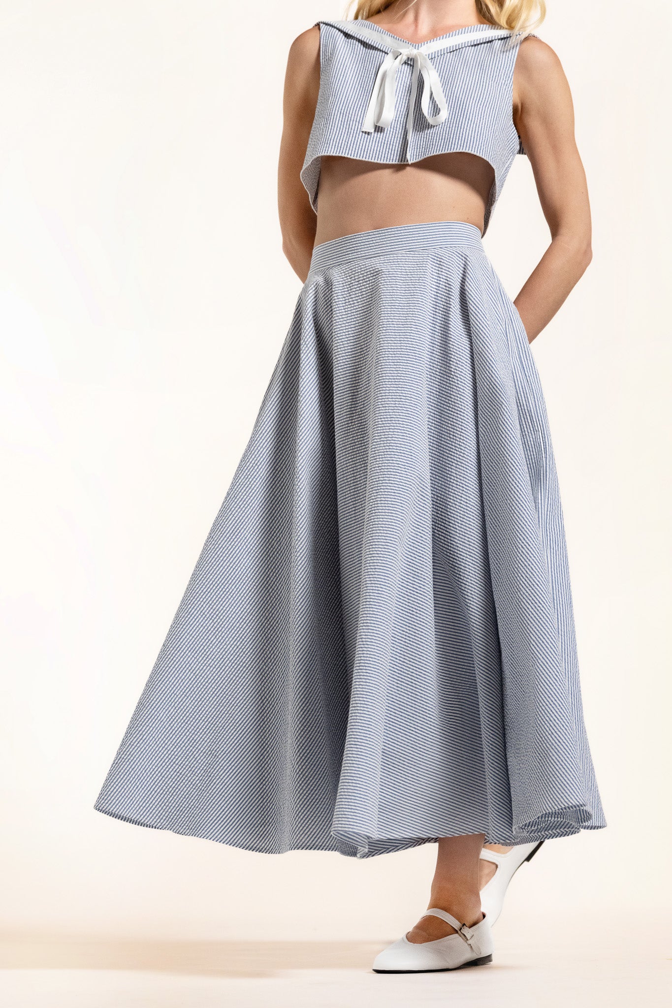 Babilou Skirt - Ice - Stripes