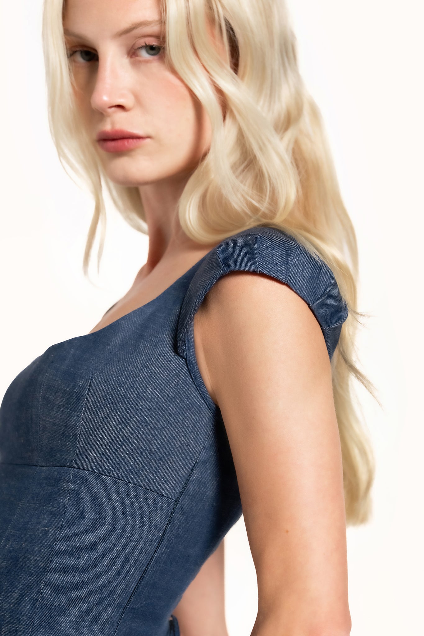 Dusana Top - Indigo - Denim