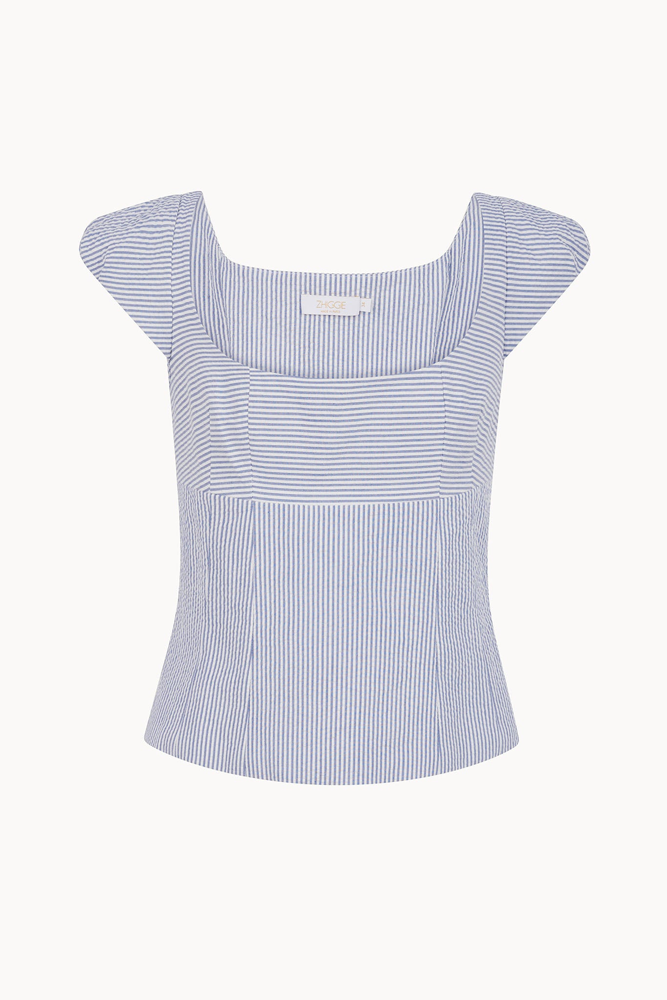 Dusana Top - Ice - Stripes