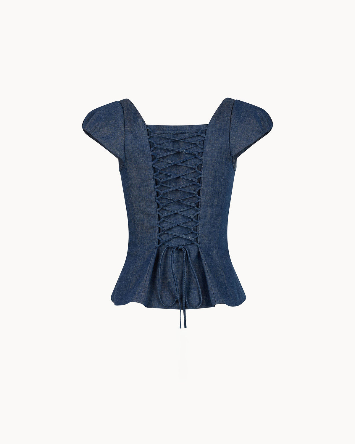 Zhiggie Dusana Top in indigo denim