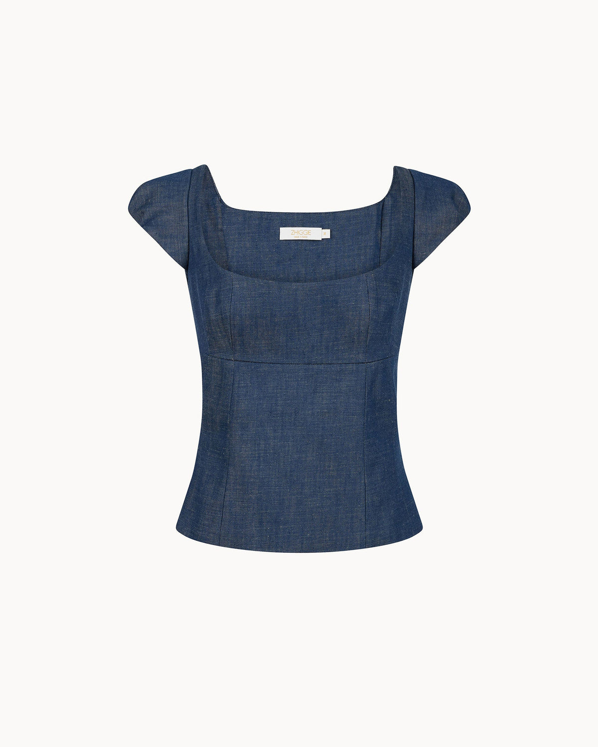 Zhiggie Dusana Top in indigo denim